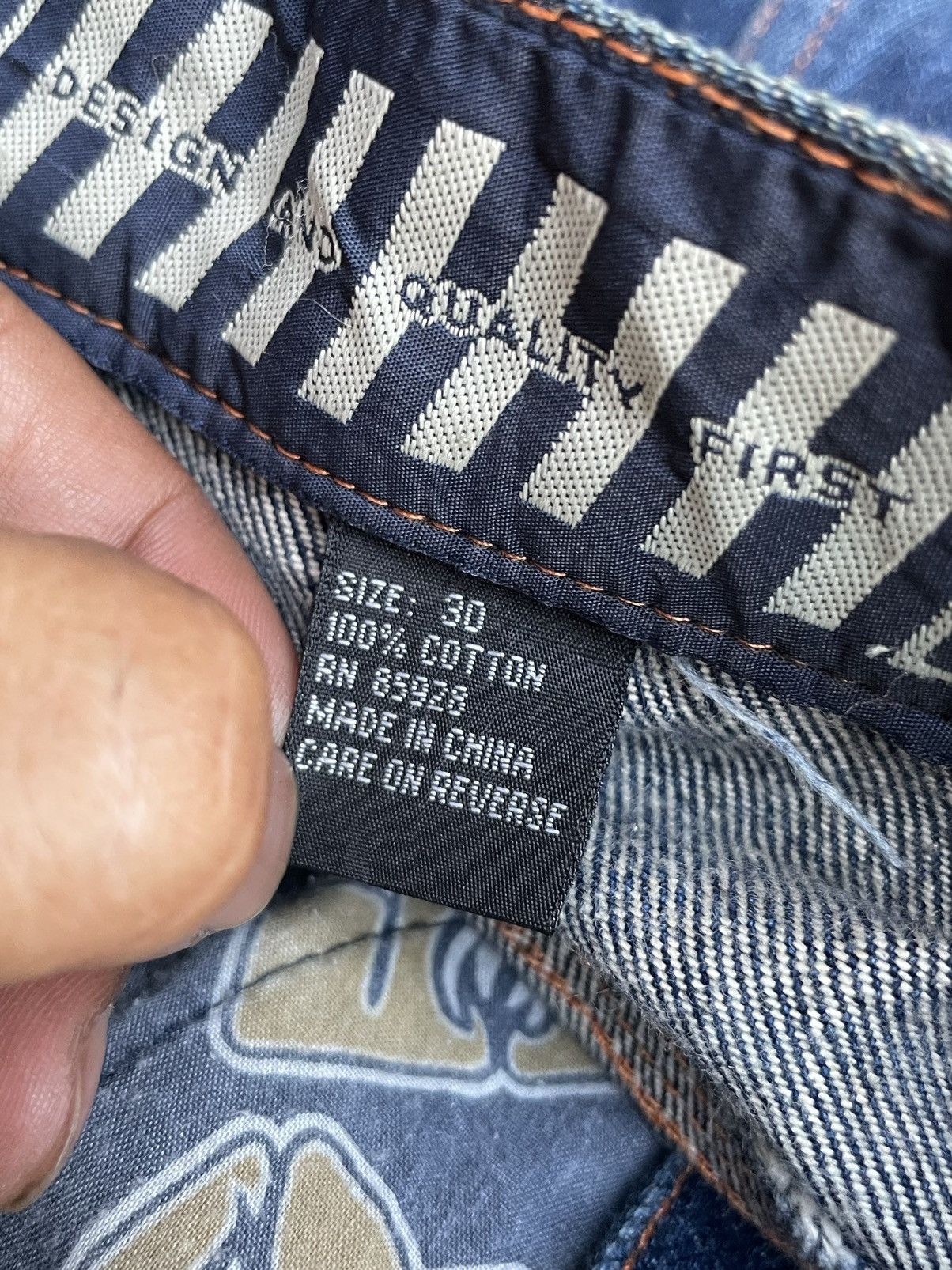 JNCO Johnny Blaze Baggy Denim Size US 30 / EU 46 - 13 Thumbnail