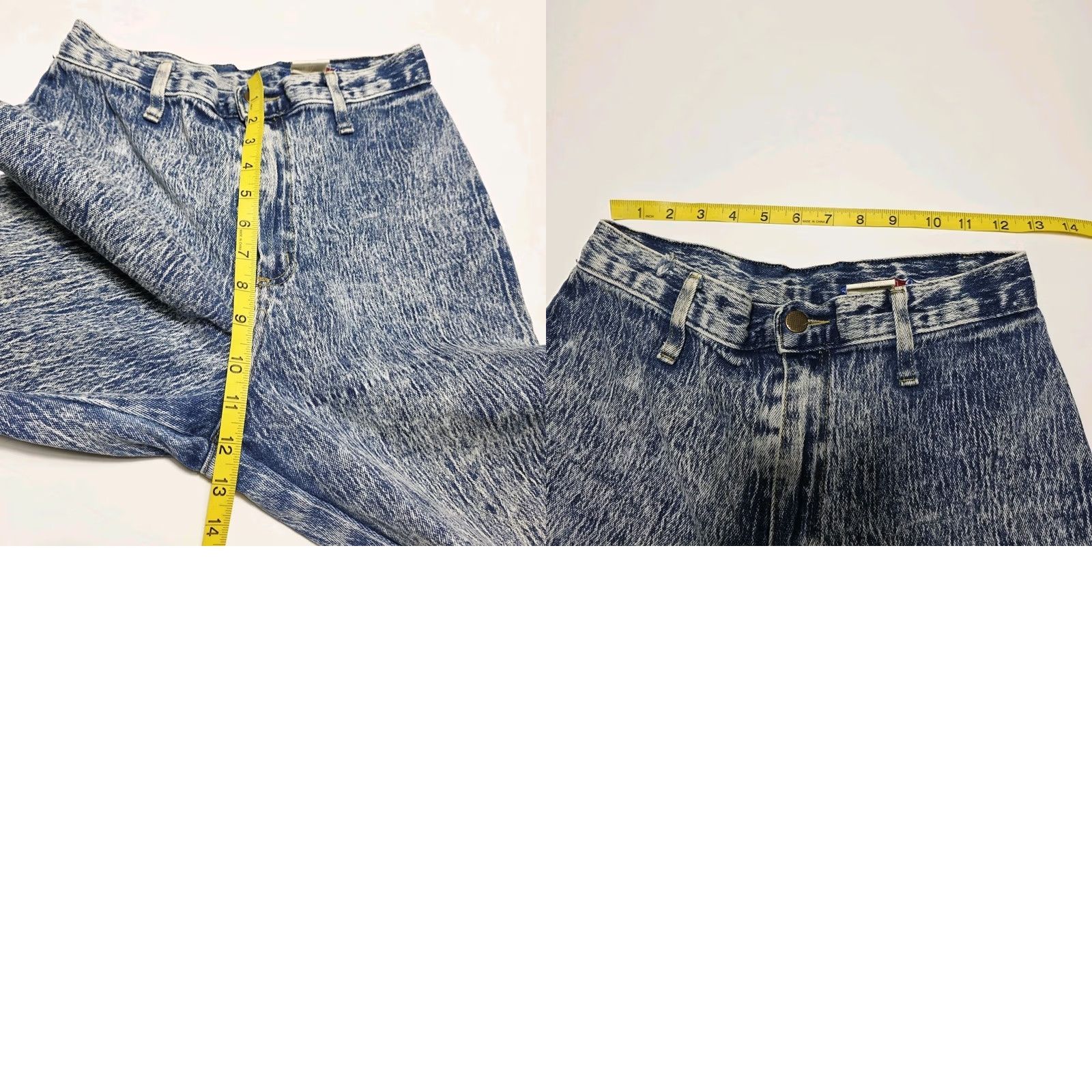 Vintage Vintage 80s Mom Jeans Acid Wash Blue Size 11/12 USA Landing Gear Size 34" / US 12 / IT 48 - 8 Thumbnail