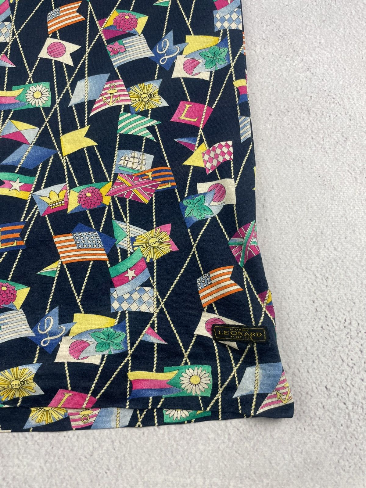 Leonard Paris Leonard Paris Homme Vintage Polo Shirt Sailing Flags Print Size US L / EU 52-54 / 3 - 7 Thumbnail