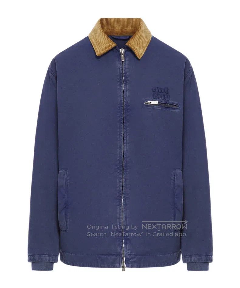 Miu Miu Miu Miu 38 Early spring corduroy collar blue tooling cotton Size M / US 6-8 / IT 42-44 - 3 Thumbnail