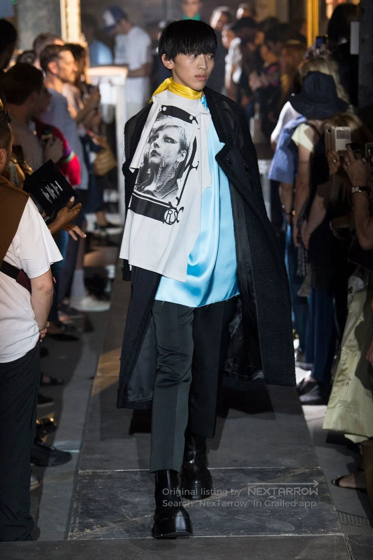 Raf Simons raf simons half tee with scarf detail. Size S / US 4 / IT 40 - 5 Thumbnail