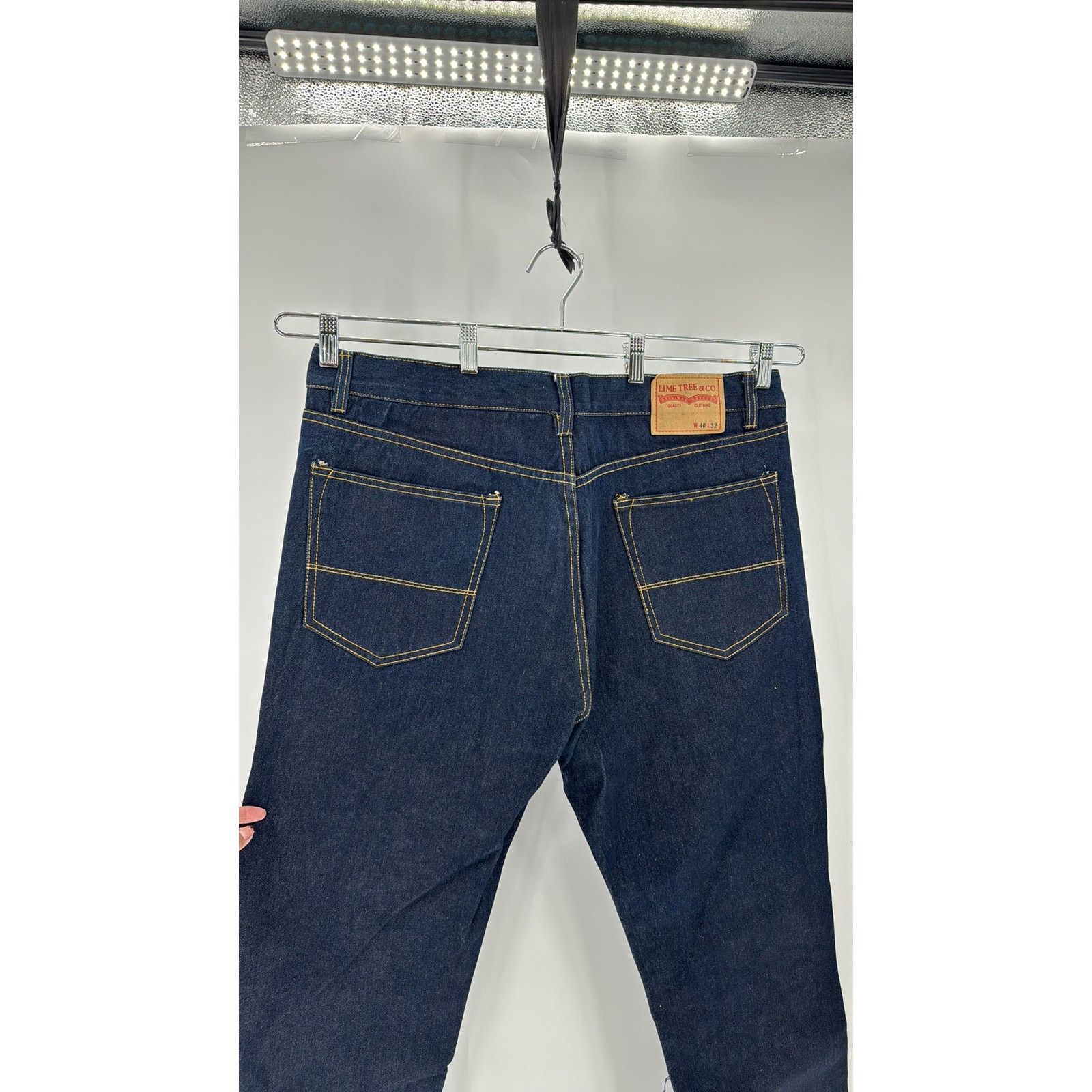 Other Lime Tree dark wash cotton jeans 4x33 Size US 40 / EU 56 - 8 Thumbnail