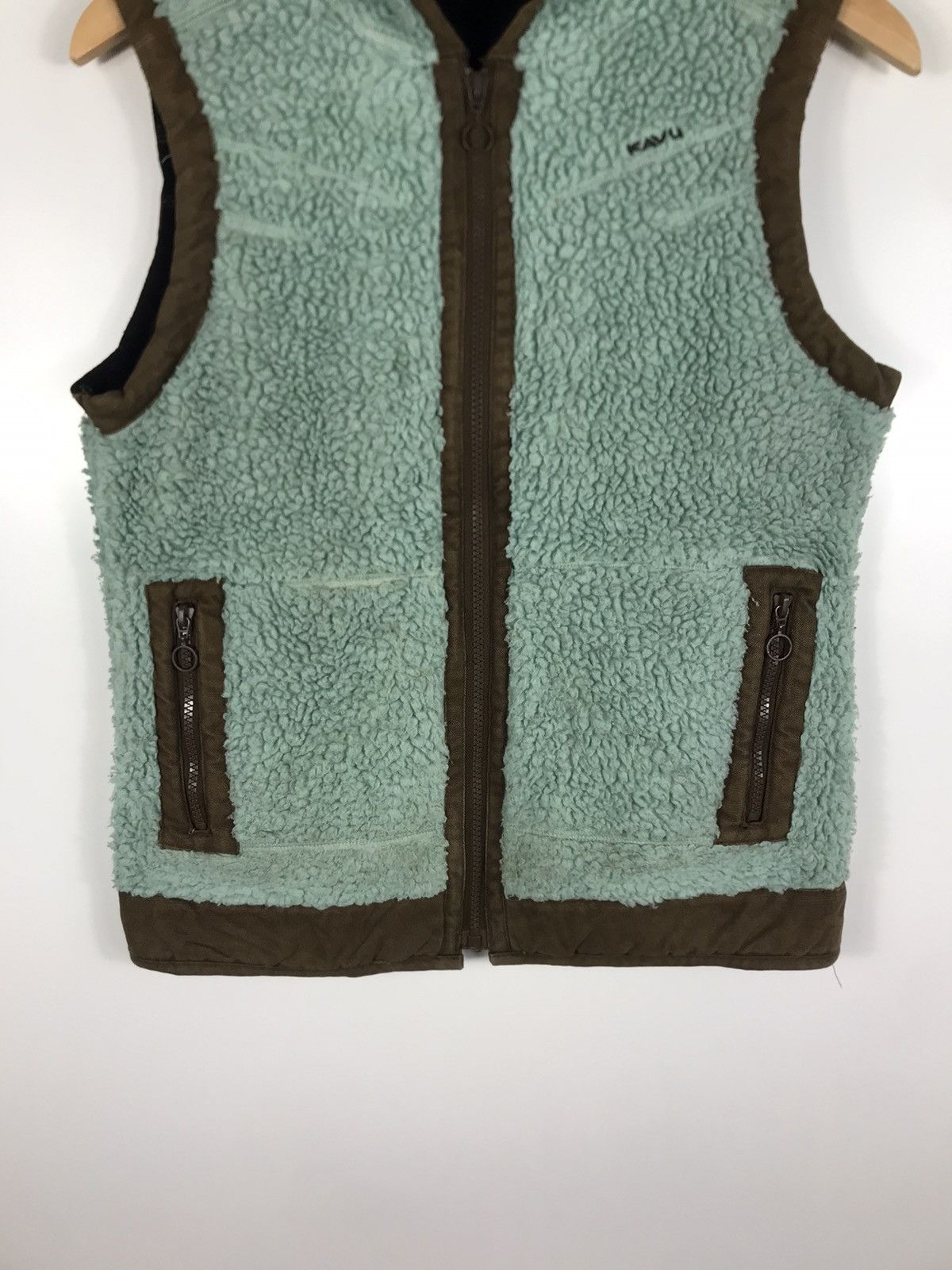 KAVU × Vintage ⚡️Vintage Kavu Hooded Zipper Fleece Vest Jacket Size US S / EU 44-46 / 1 - 5 Thumbnail