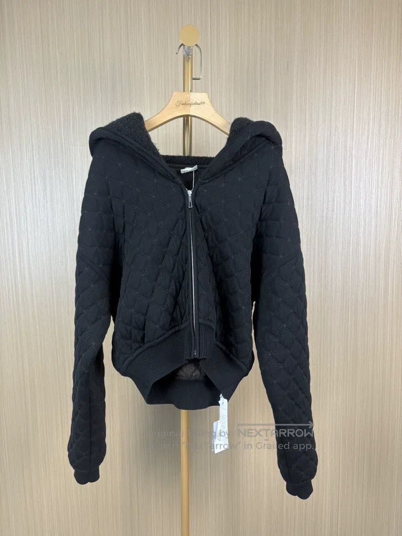 Hermes Hermes Diamond Quilted Hooded Zip Jacket Size XS / US 0-2 / IT 36-38 - 1 Thumbnail
