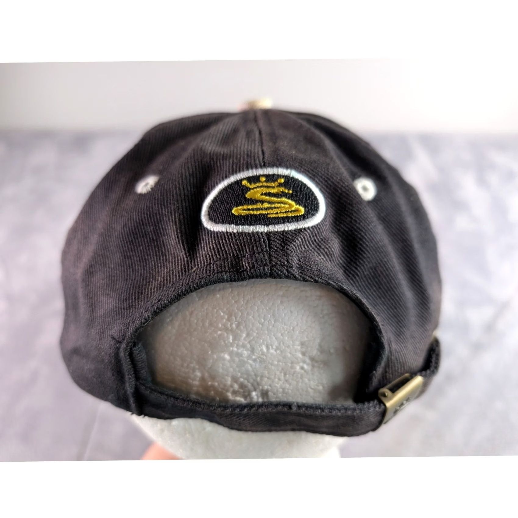 Logo 7 Cobra Golf Hat Black Embroidered Logo Adjustable Strapback Cap Mens Twill Cotton" Size ONE SIZE - 3 Thumbnail