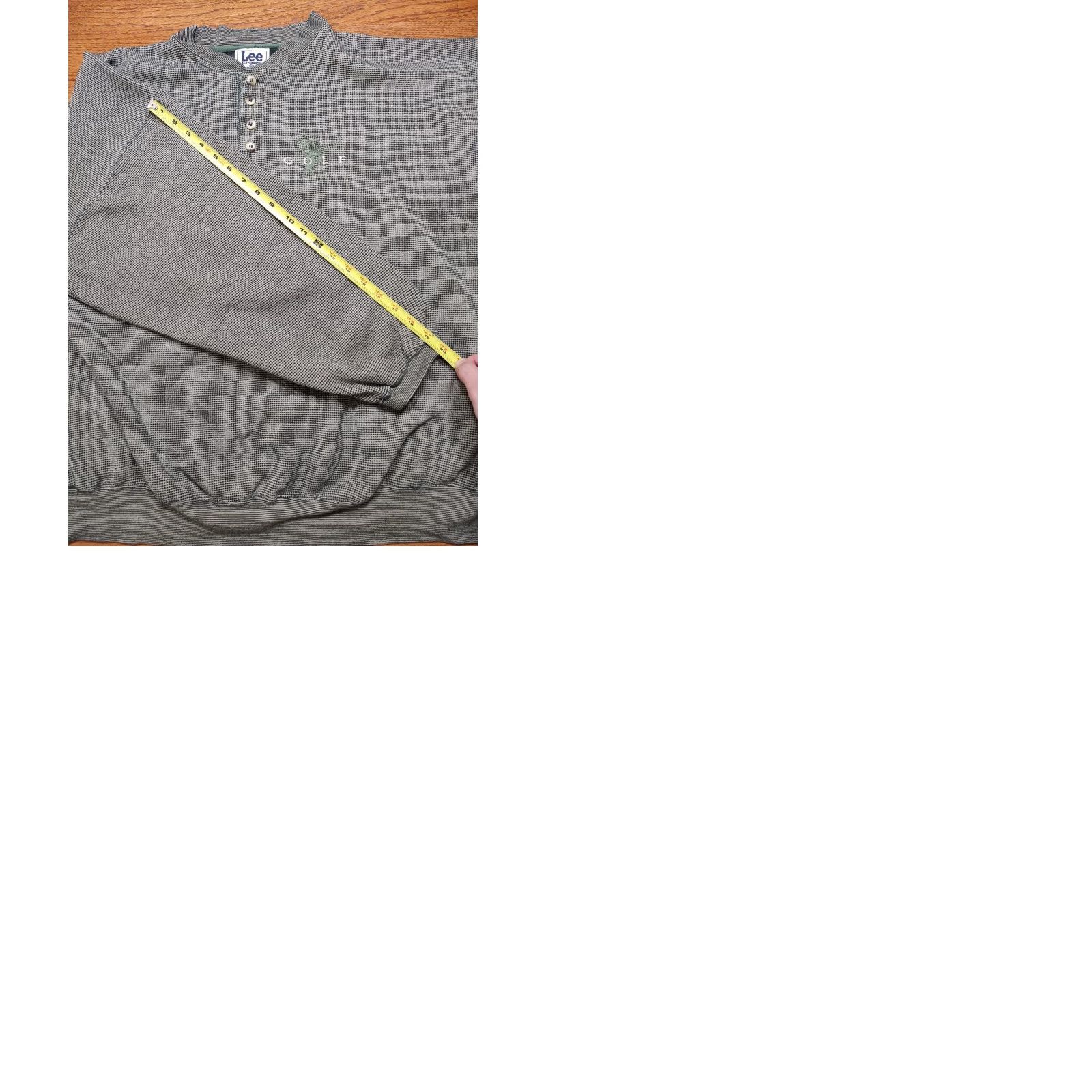 Lee VINTAGE Lee Sport Henley Sweatshirt 2XL Green Embroidered Logo Baseball Football Golf USA 90s Unisex Adults Mens Womens Size US XXL / EU 58 / 5 - 9 Thumbnail
