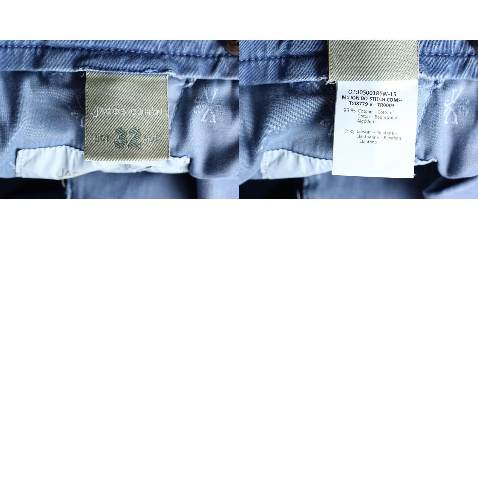 Jacob Cohen JACOB COHEN Academy LION BO STITCH COMF Stretch Slim Chino Trousers Men Size 32 Size US 32 / EU 48 - 8 Thumbnail