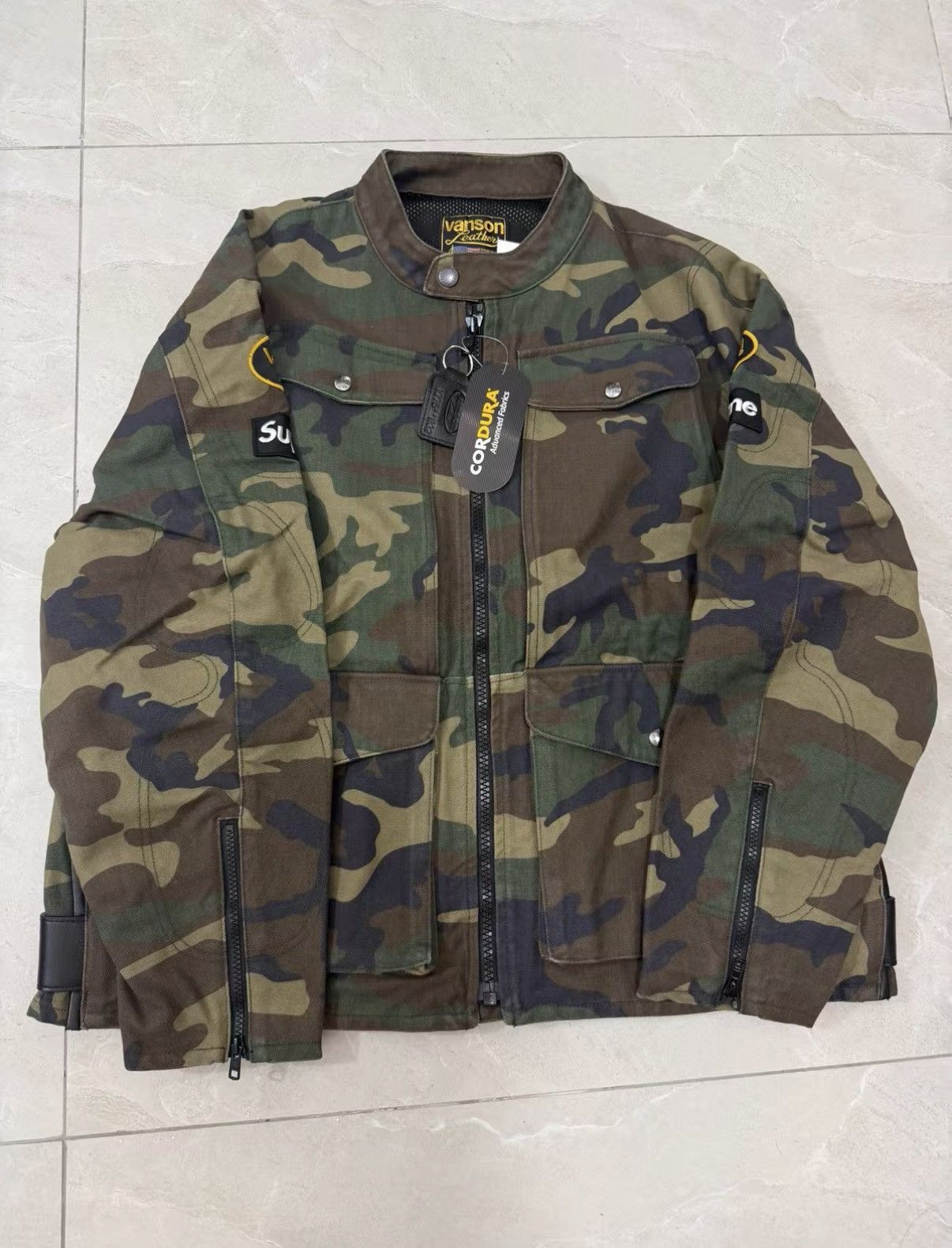 Supreme Supreme × Vanson Leathers x Cordura SS26 Zip Jacket J34 Size US L / EU 52-54 / 3 - 1 Thumbnail