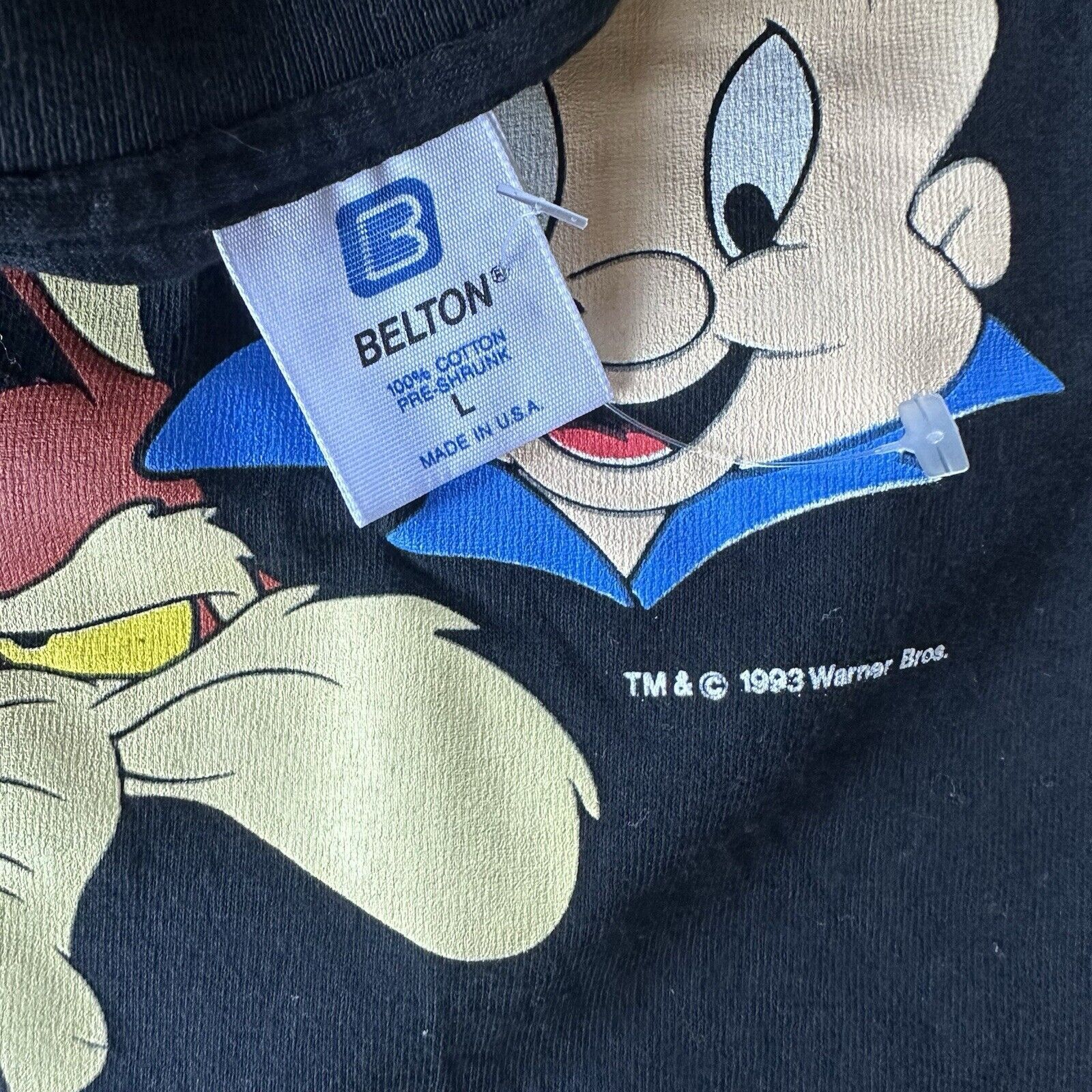 Vintage × Warner Bros NWOT Vintage 1993 Looney Tunes Characters T-Shirt Large Size US XL / EU 56 / 4 - 4 Thumbnail
