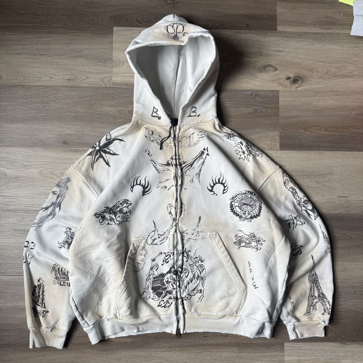 Stussy STUSSY WASHED CANVAS SHOP JACKET LEOPARD SIZE L | Grailed