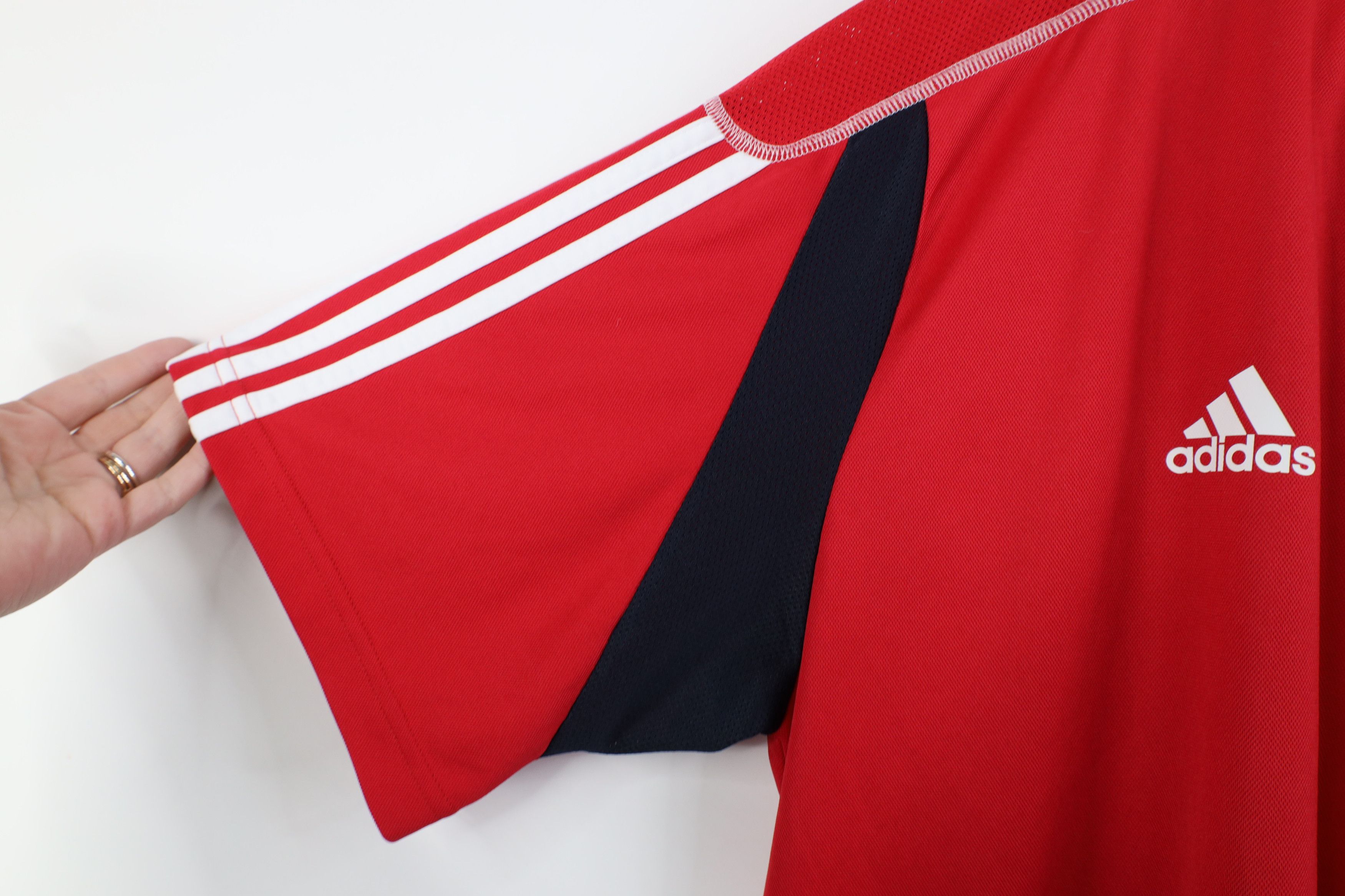 Adidas Adidas New York Red Bull Soccer Jersey Training T-Shirt Size US XXL / EU 58 / 5 - 7 Thumbnail