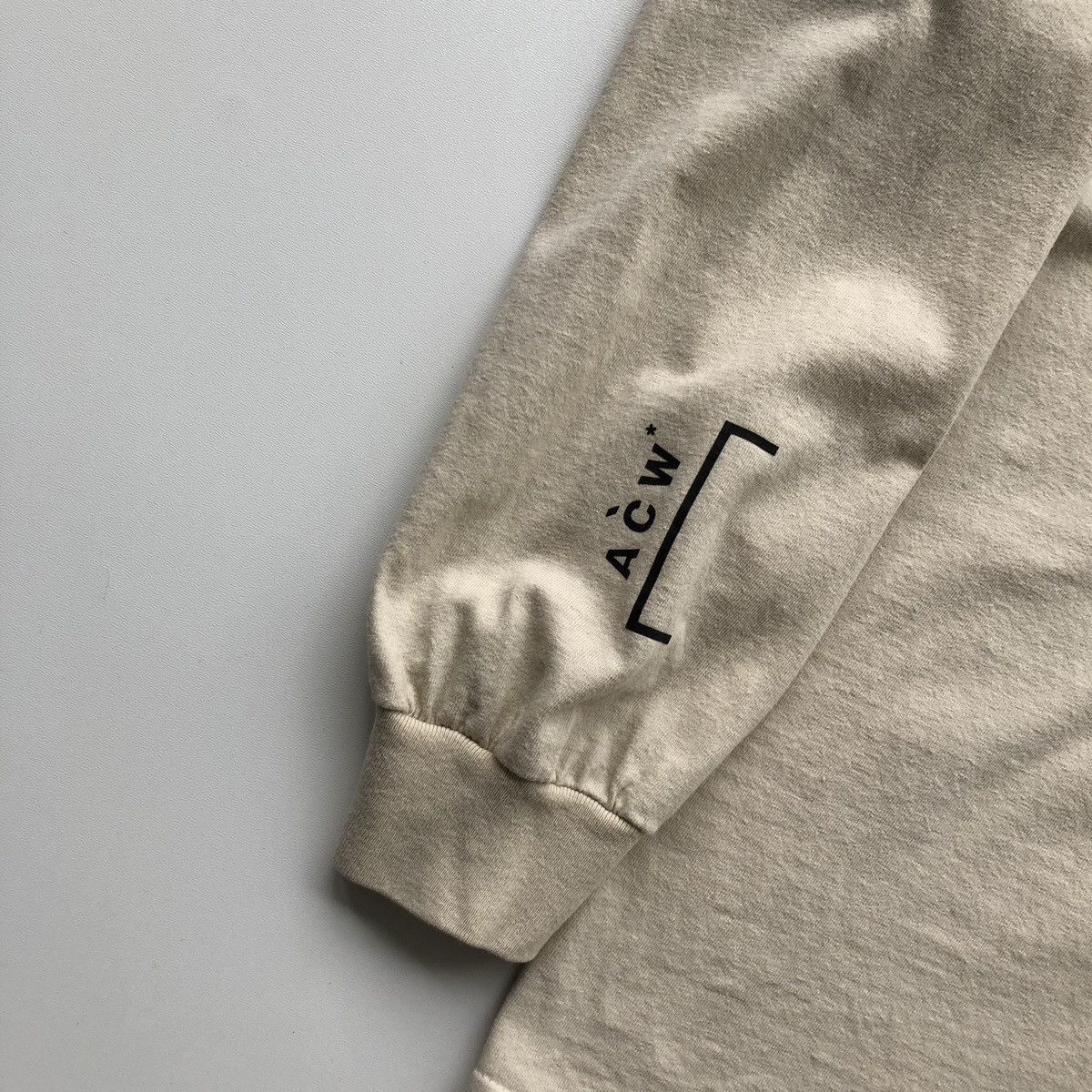 A-COLD-WALL* ACW A Cold Wall by Samuel Ross B Long Sleeve T-Shirt Beige Size US XL / EU 56 / 4 - 9 Thumbnail