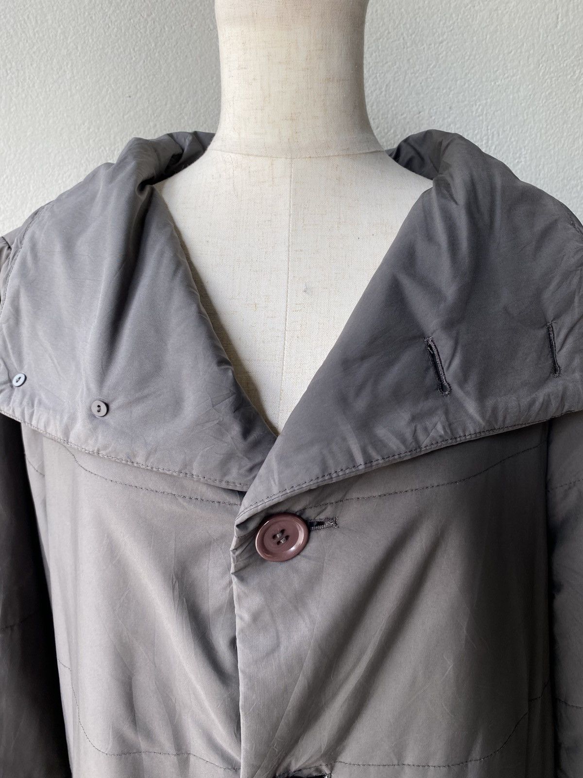 Issey Miyake Plantation Dark grey long coat Size M / US 6-8 / IT 42-44 - 12 Thumbnail