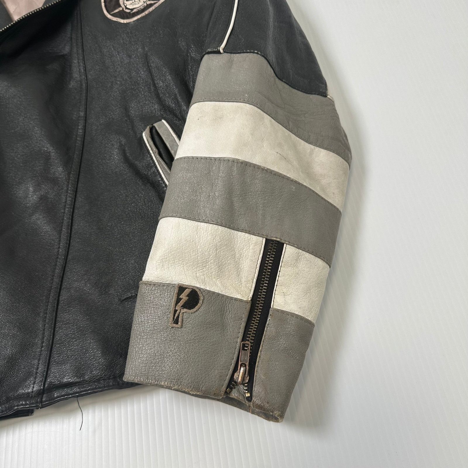 Pro Player Vintage Pro Player Oakland Raiders Leather Moto NFL Jacket M Size US M / EU 48-50 / 2 - 6 Thumbnail