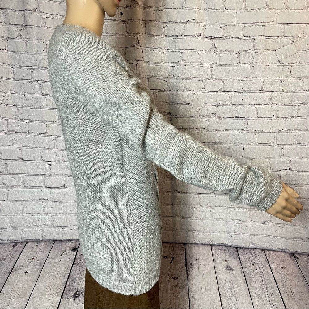 Laundry by Shelli Segal Laundry By Shelli Segal Cashmere Cable Grey Sweater Size L Size L / US 10 / IT 46 - 4 Thumbnail