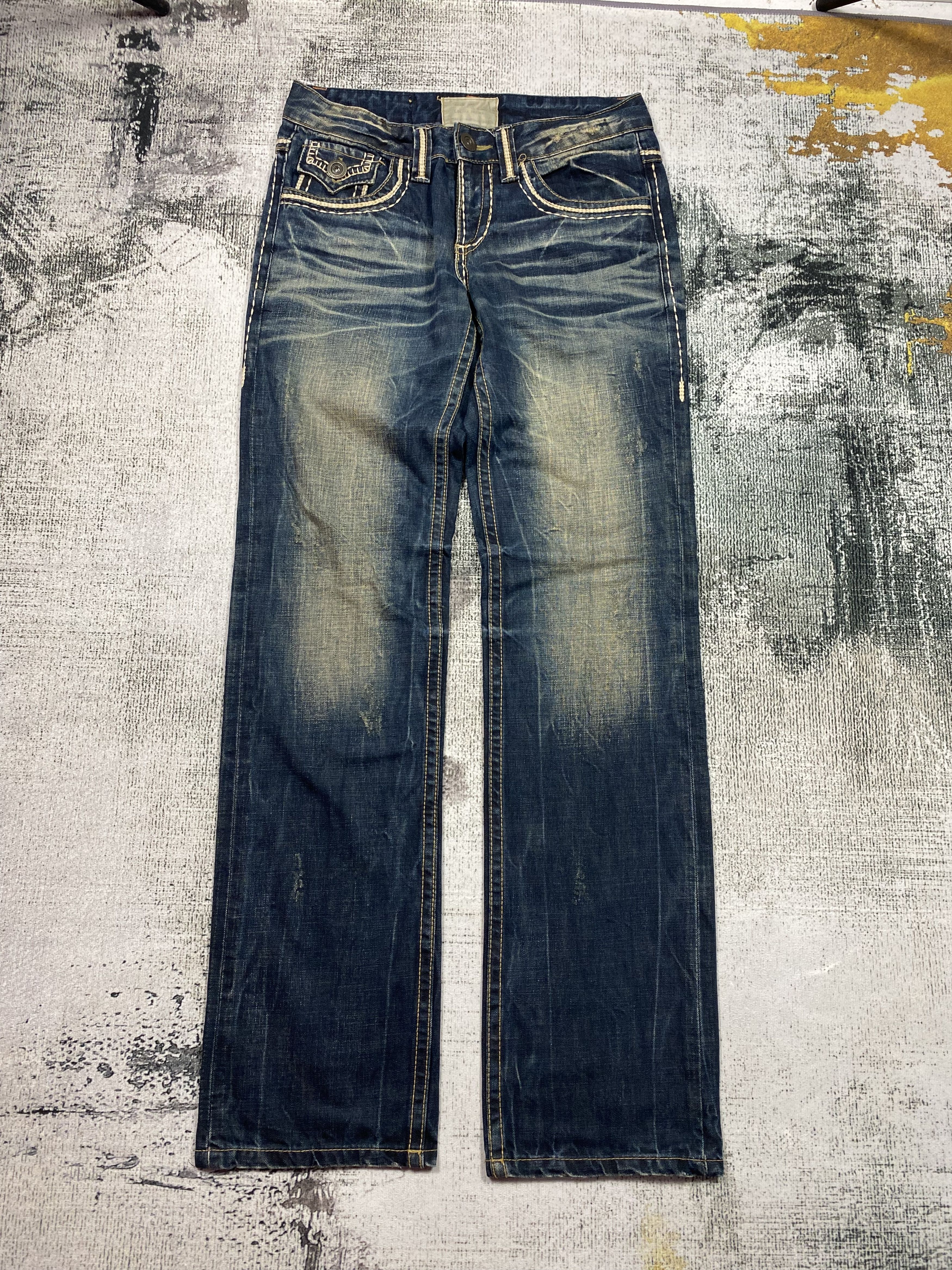 Japanese Brand RARE🔥Distressed Rusty Exotic Vintage Denim Lolita Jeans Size US 30 / EU 46 - 2 Thumbnail