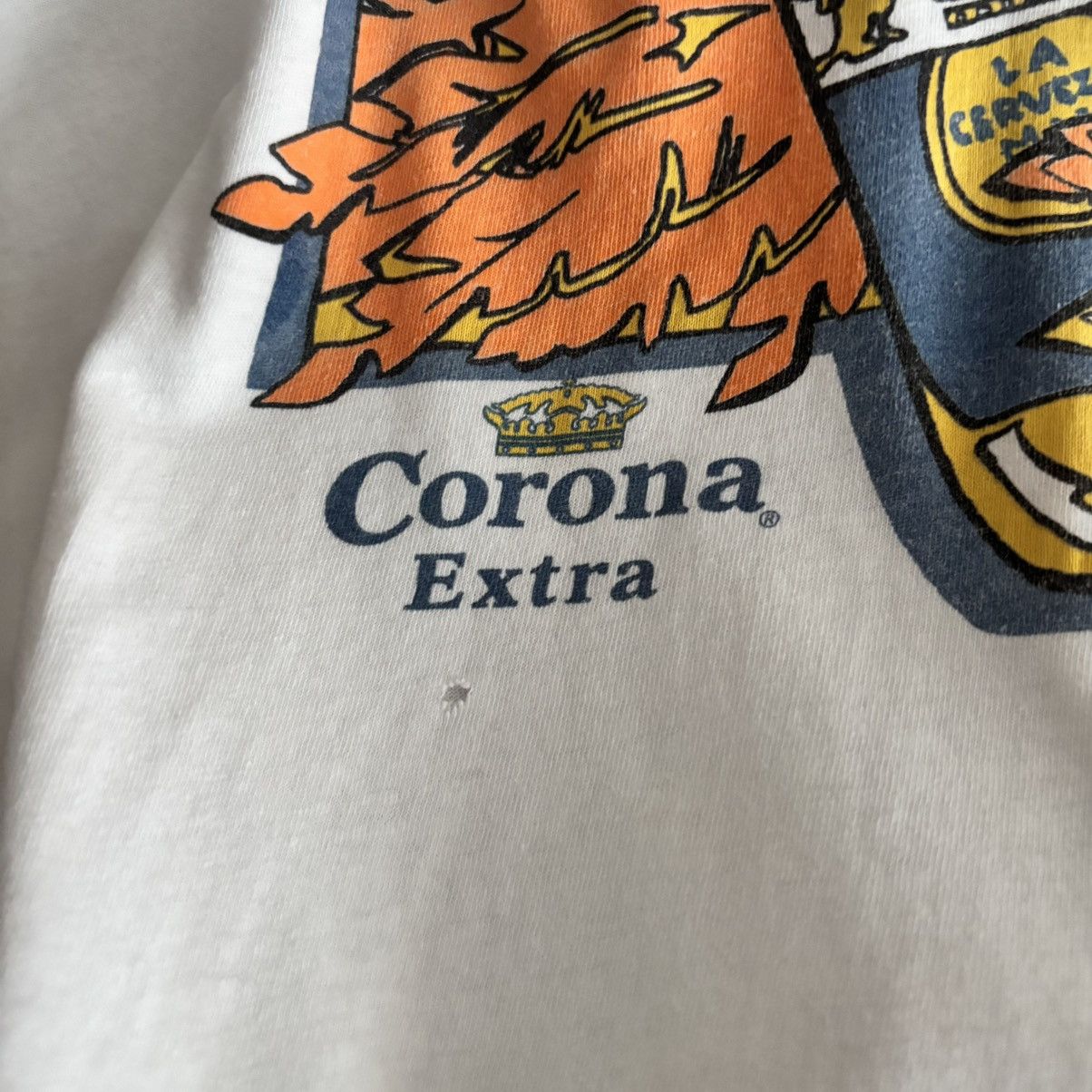 Vintage Vtg 80’s Corona Extra Parrot T-Shirt Beer Grunge ERD Punk Size US L / EU 52-54 / 3 - 4 Thumbnail