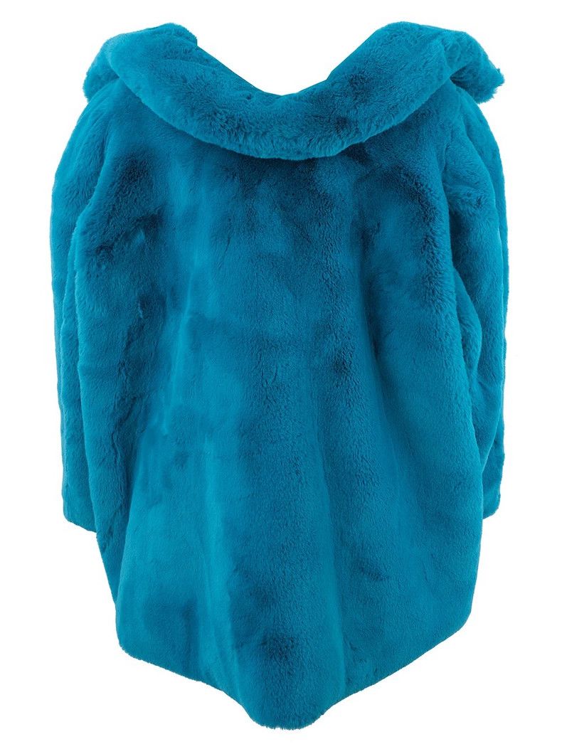 Balenciaga Balenciaga size 34 Blue faux fur coat Size S / US 4 / IT 40 - 2 Thumbnail