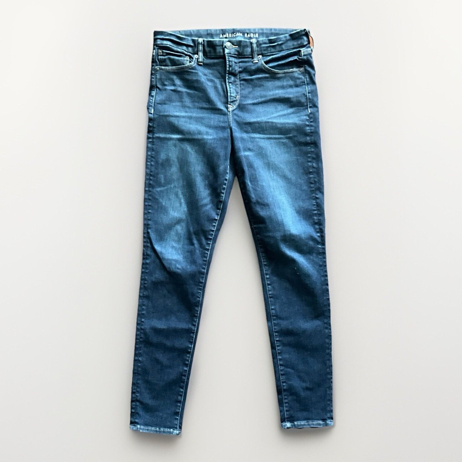 American Eagle Outfitters American Eagle 14L Super Hi-Rise Stretch Luxe Jeggings Jeans Size 36" / US 14 / IT 50 - 7 Thumbnail