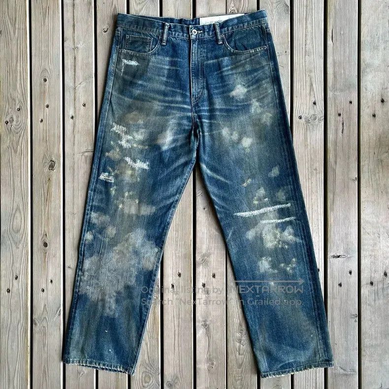 Neighborhood Neighborhood Blue Distressed Denim Jeans. Size US 26 / EU 42 - 1 Thumbnail