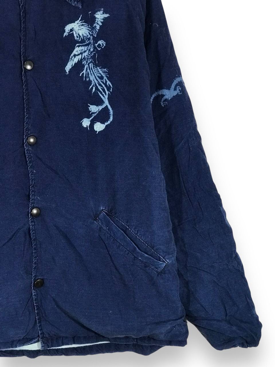 Blue Blue Japan Vintage indigo blue blue japan sukajan style phoenix Size US L / EU 52-54 / 3 - 3 Thumbnail