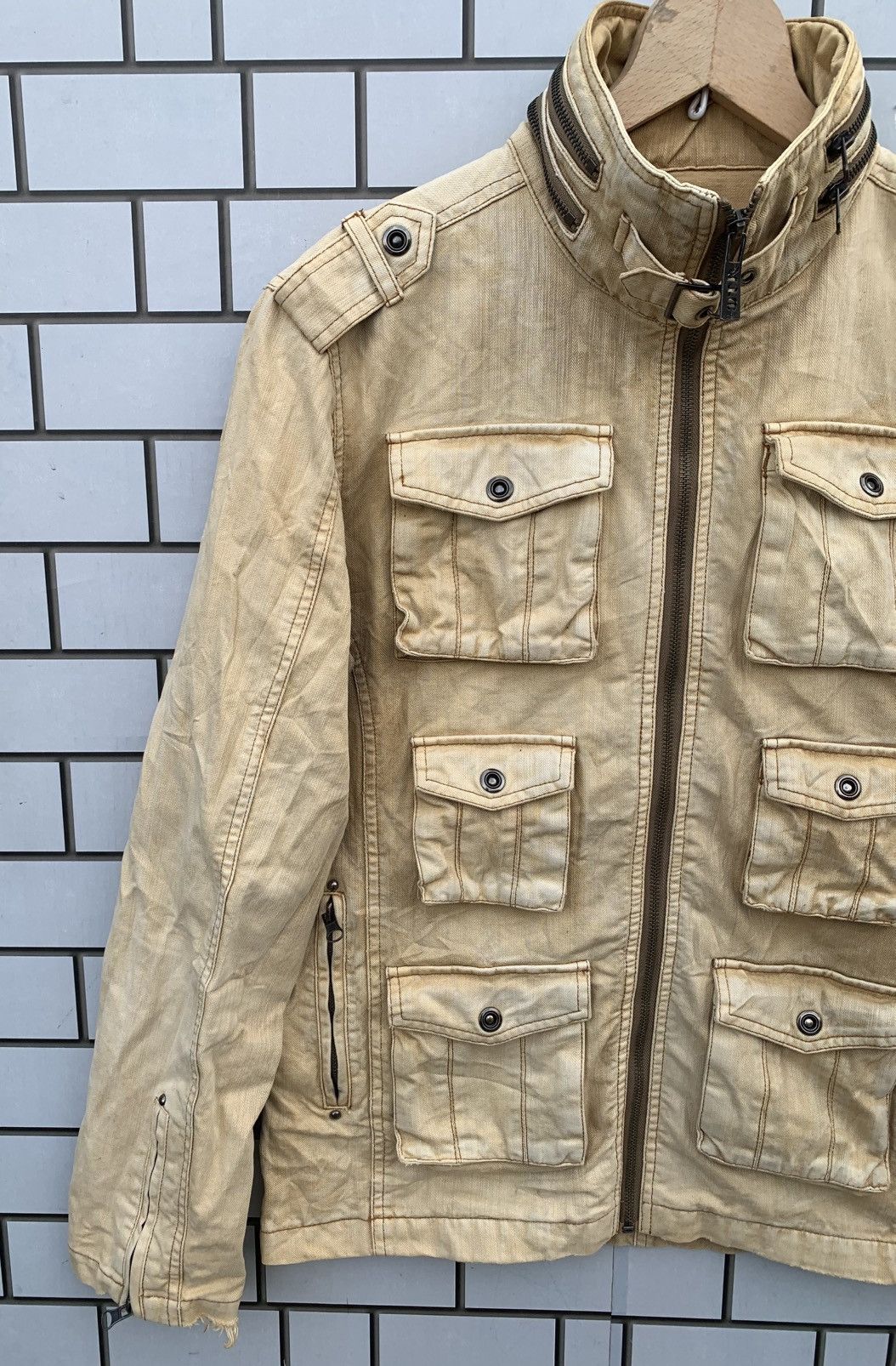 In The Attic Japanese Brand in tha attic Multic Pocket Distressed Jacket Size US L / EU 52-54 / 3 - 7 Thumbnail