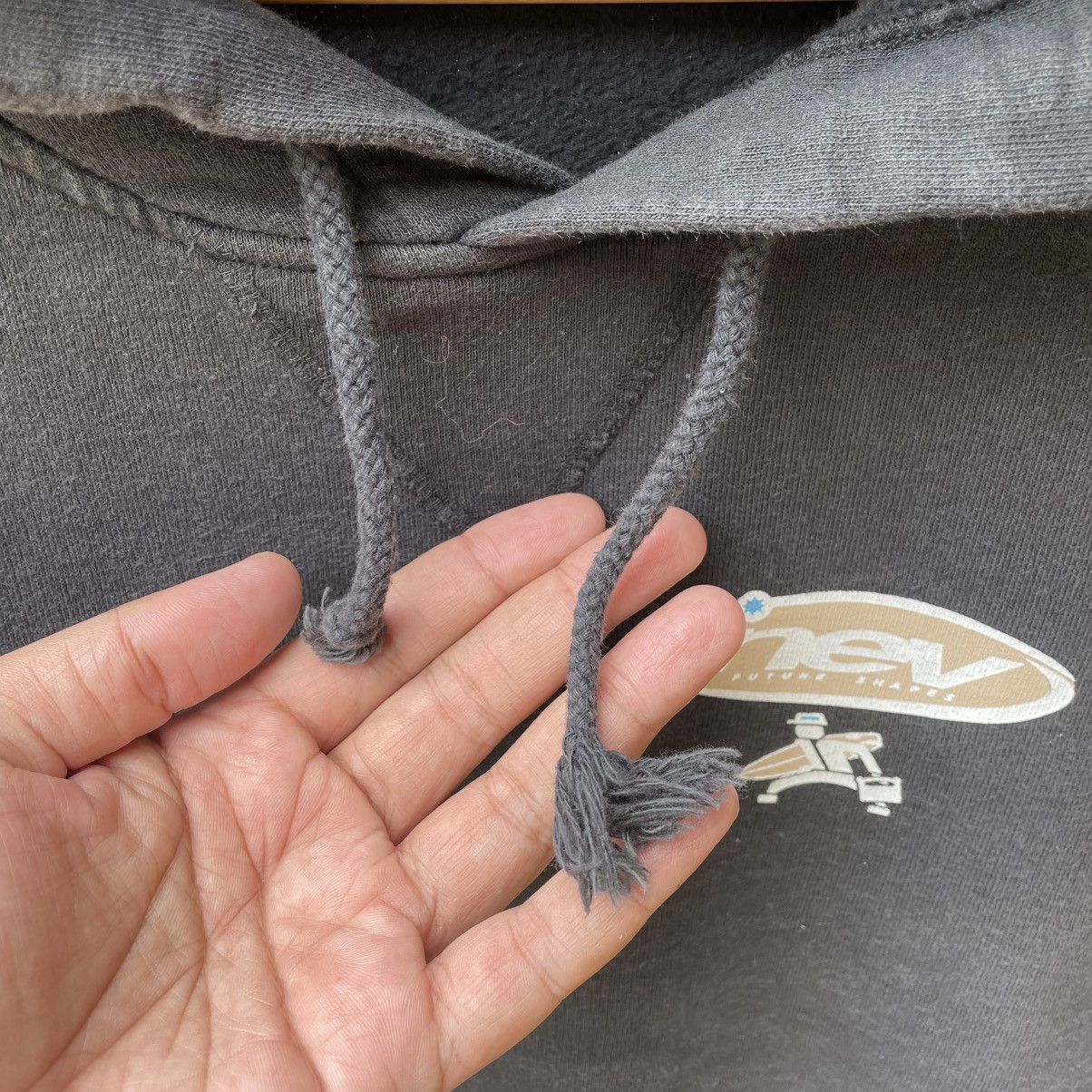 Vintage 🔥Vintage 90s NEV Future Shapes Surf Big Logo Pullover Hoodie Size US S / EU 44-46 / 1 - 10 Thumbnail