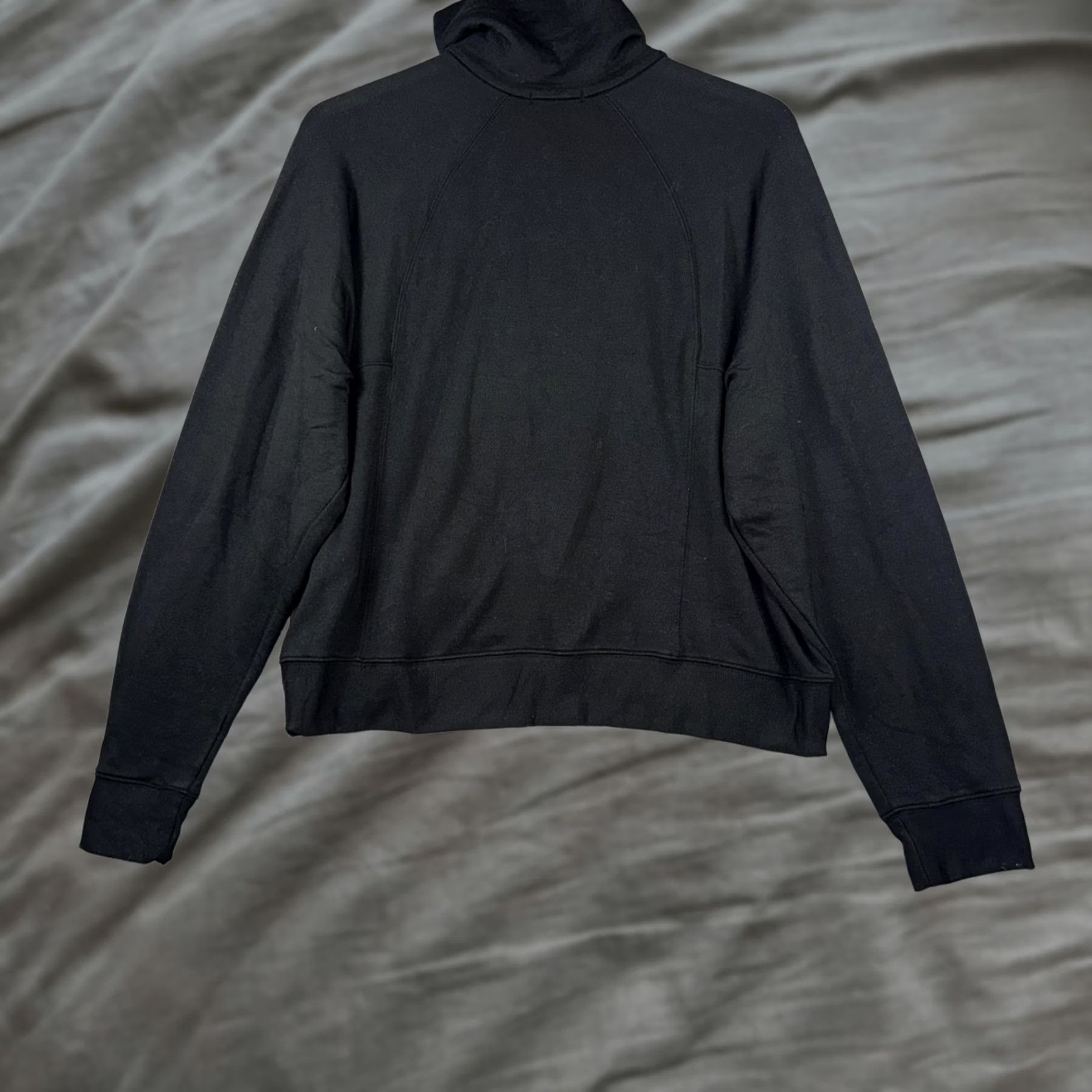 Quince Quince Sweatshirt Womens XL Black 1/4 Zip Mock Neck Raglan Stretch Pullover Size XL / US 12-14 / IT 48-50 - 1 Thumbnail