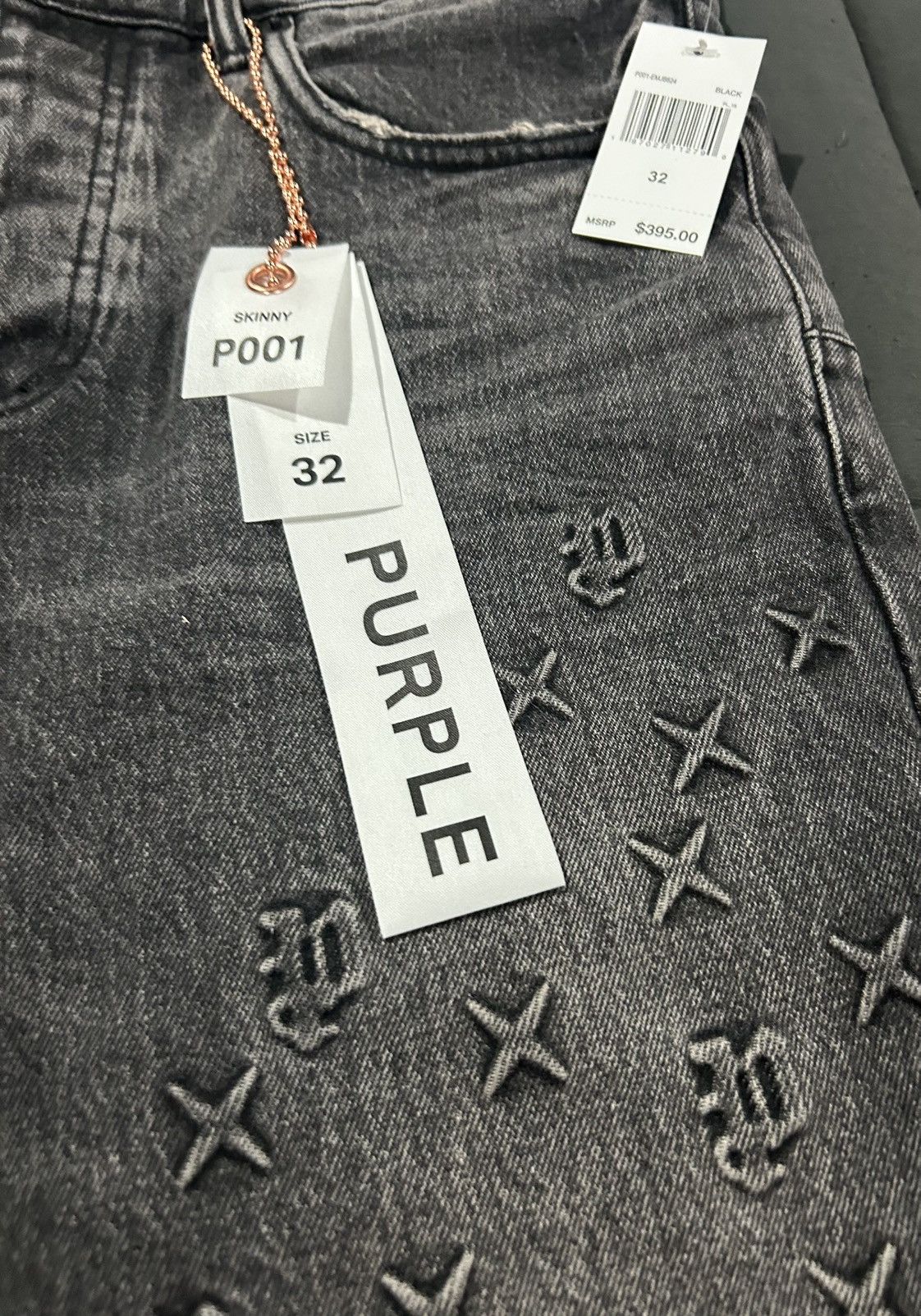 Purple Brand Purple Brand P001 “Embossed Monogram” Skinny Jeans Size 32 Size US 32 / EU 48 - 6 Thumbnail