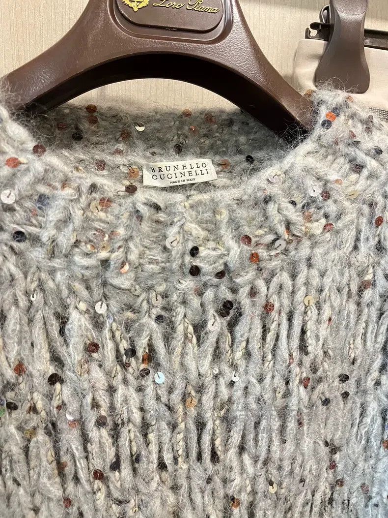 Brunello Cucinelli Brunello Cucinelli Sequined mohair sweater Size S / US 4 / IT 40 - 5 Thumbnail