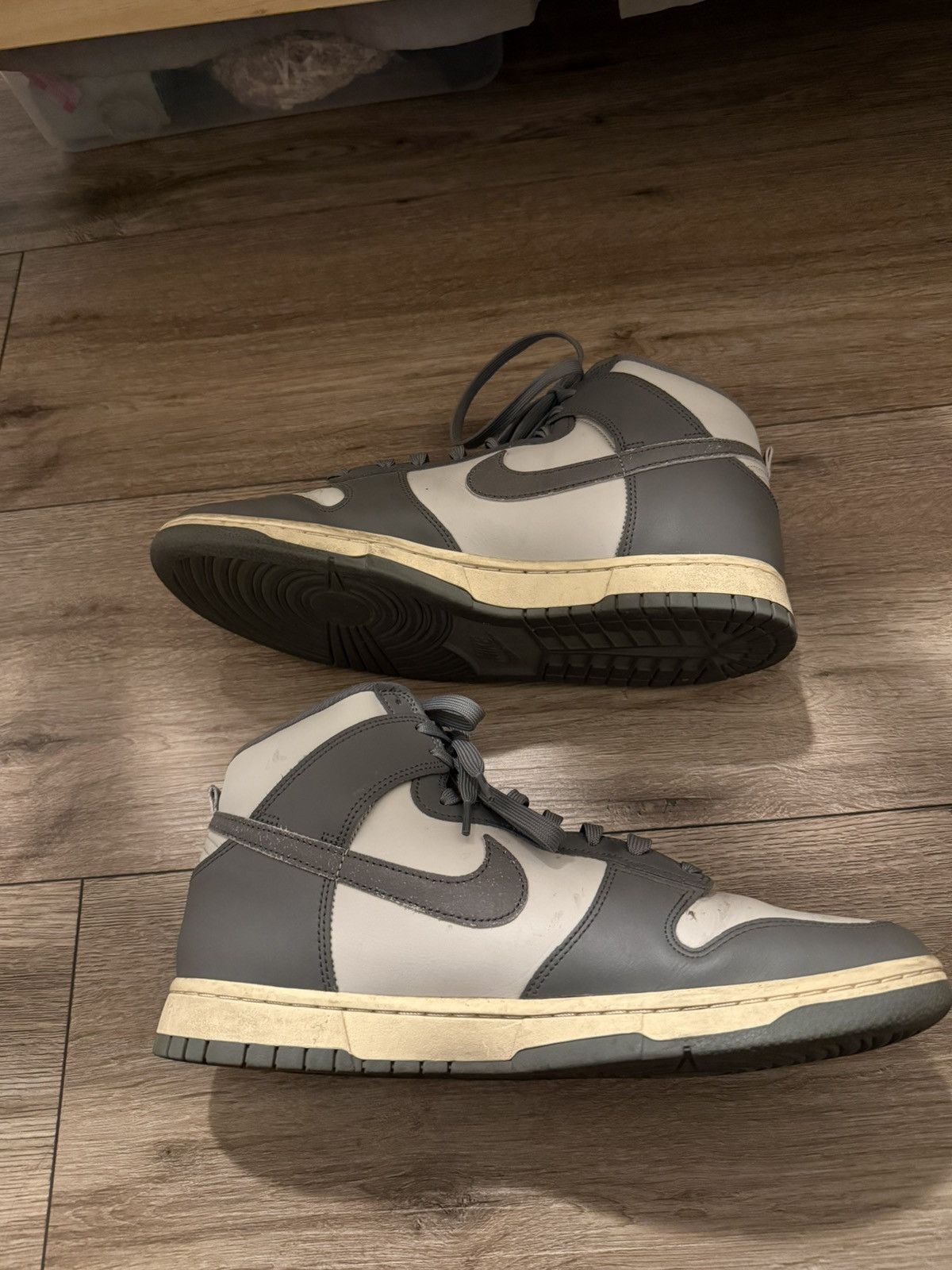 Nike Nike High Grey Dunks Size US 11.5 / EU 44-45 - 2 Thumbnail