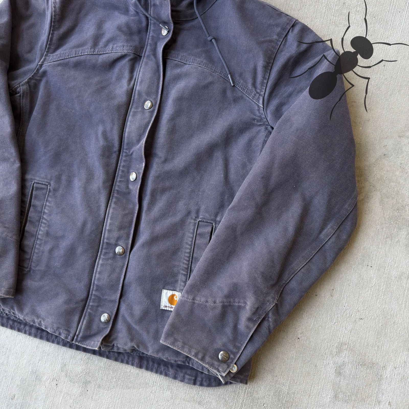 Carhartt × Vintage Carhartt purple Sherpa button up work wear jacket Size US XS / EU 42 / 0 - 4 Thumbnail