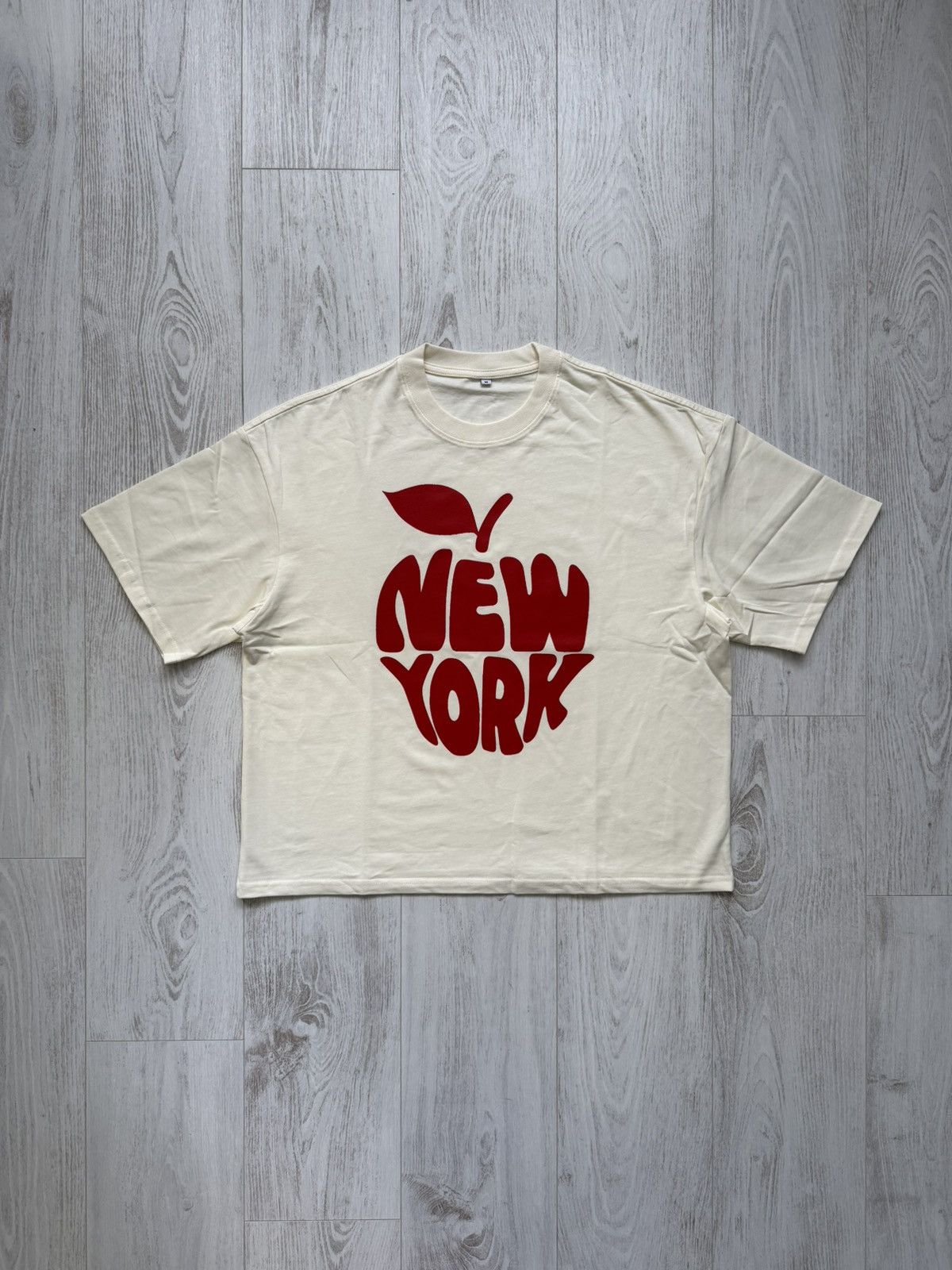 Other New York Big Apple T-Shirt Boxy Custom Creme M Size US M / EU 48-50 / 2 - 1 Thumbnail