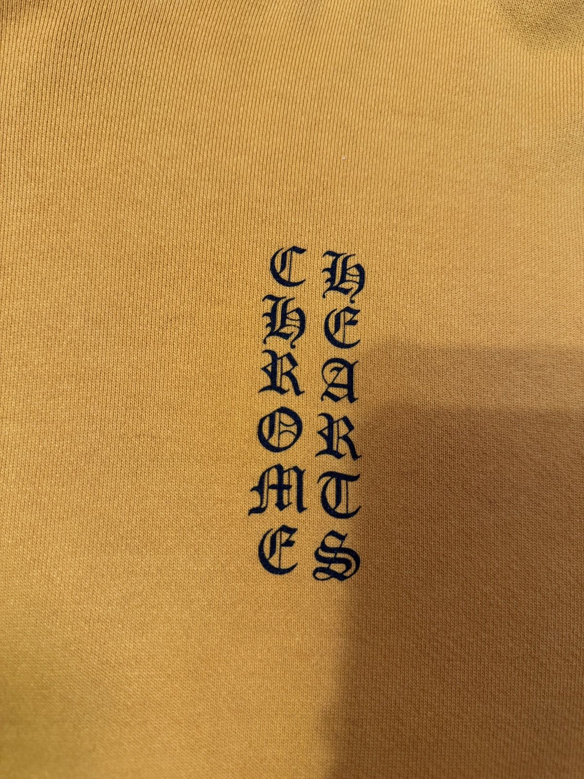 Chrome Hearts Chrome Hearts Mustard Vertical Logo Pullover Hoodie Size US M / EU 48-50 / 2 - 4 Thumbnail