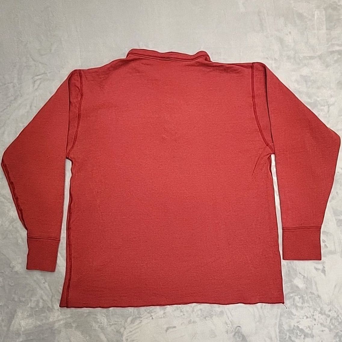 Vintage VINTAGE LL Bean Shirt Mens XL Red Henley Wool Blend Long Sleeve River Driver Canada Size US XL / EU 56 / 4 - 6 Thumbnail