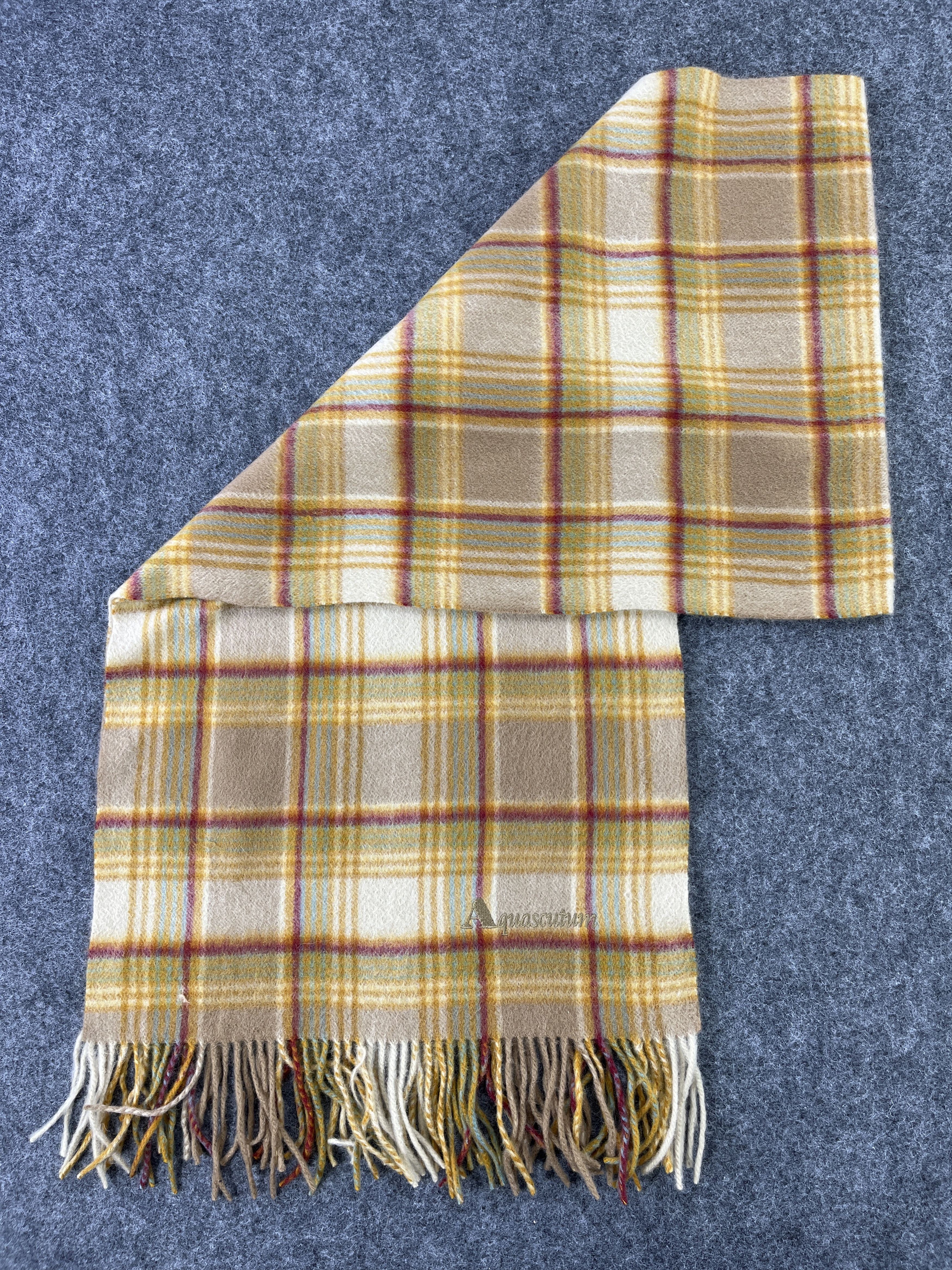 Aquascutum × Vintage Aquascutum Scarf / Muffler / Neckwear T132 Size ONE SIZE - 3 Thumbnail