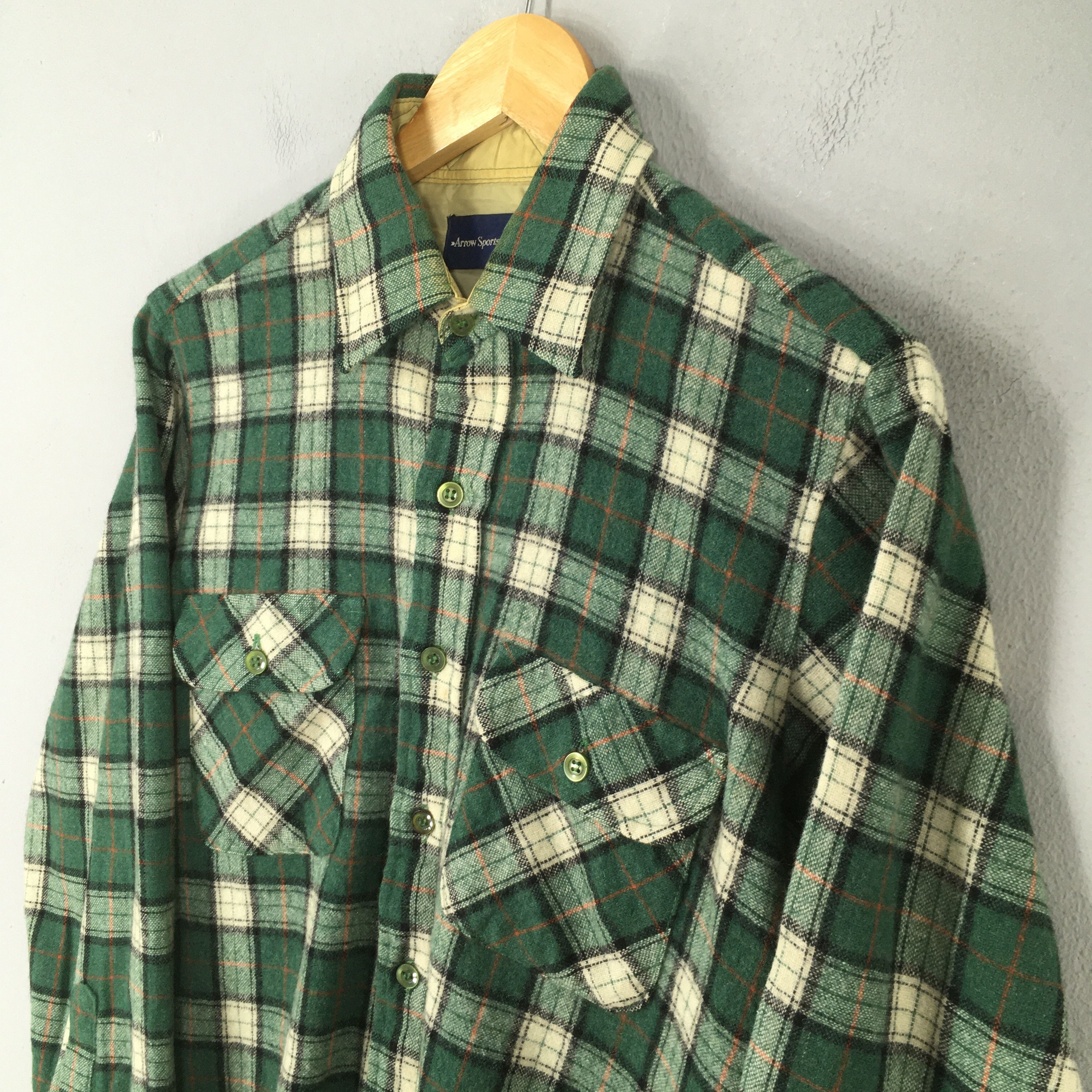 Arrow Vintage 1980'S Arrow Sportswear Checkered Flannel Medium Size US M / EU 48-50 / 2 - 3 Thumbnail