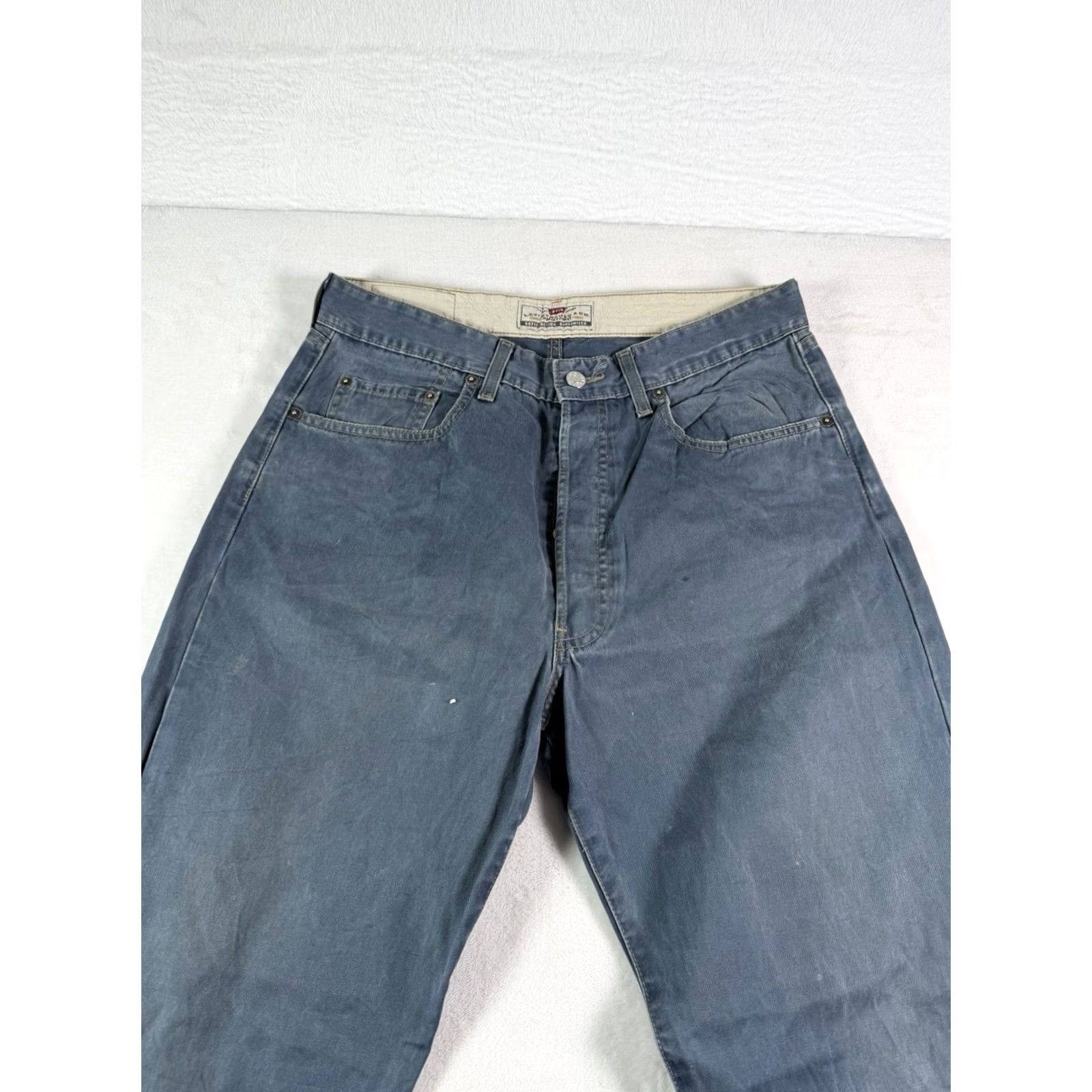 Levi's VINTAGE Levi's 501 34x34 Black Tab Jeans Denim Relaxed Men 90s Grunge Blue 34Inseam Mens Jeans Size US 34 / EU 50 - 3 Thumbnail