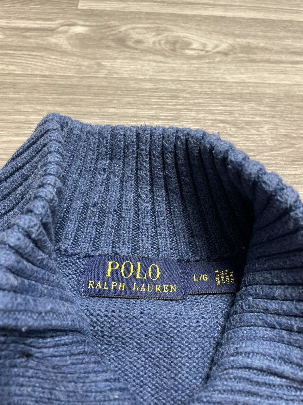 Polo Ralph Lauren Polo Ralph Lauren Half Button Knit Wool Sweater Pullover Size US L / EU 52-54 / 3 - 8 Thumbnail