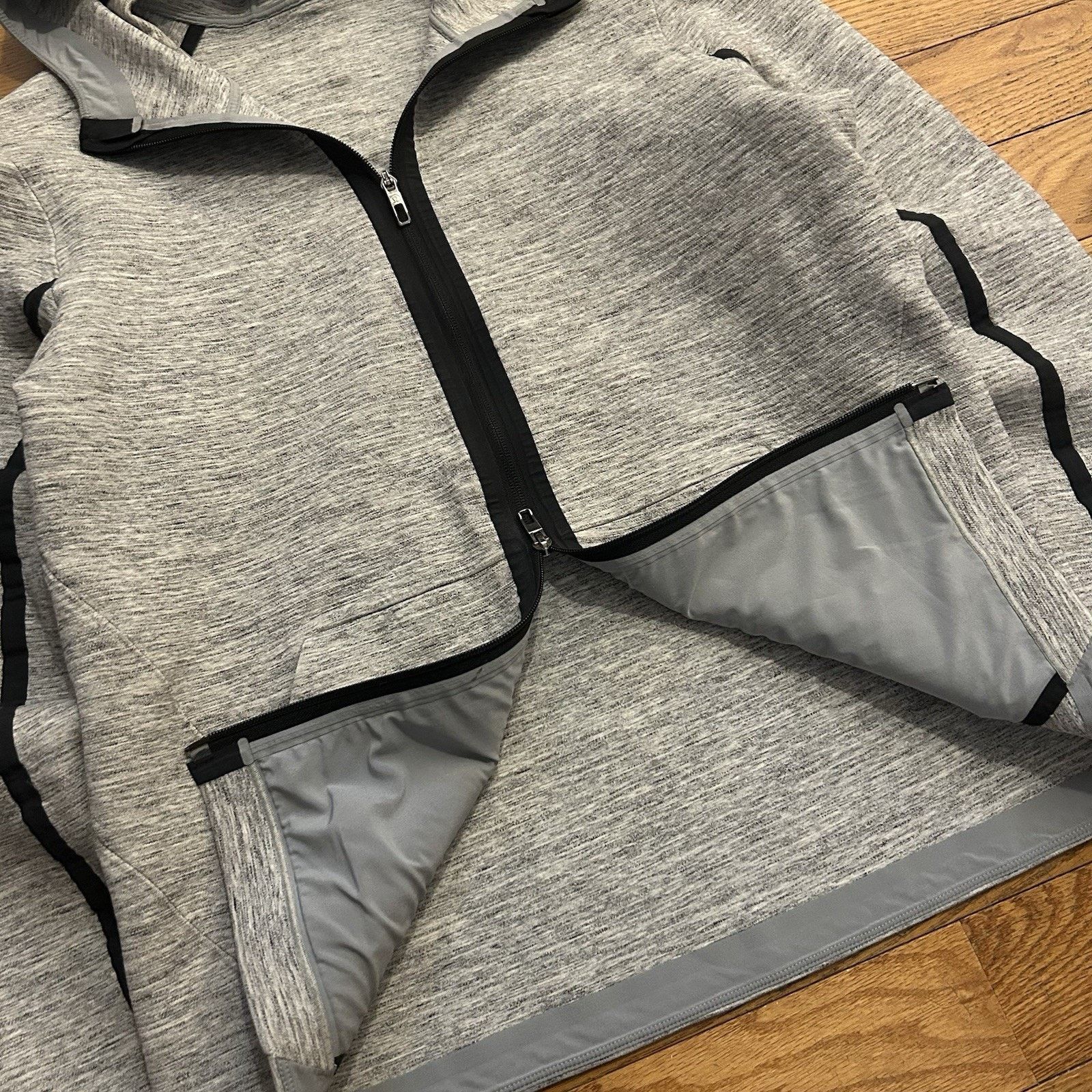 Lululemon Stratum 2 Way Full Zip Athletic Performance Hoodie Large Size US L / EU 52-54 / 3 - 3 Thumbnail