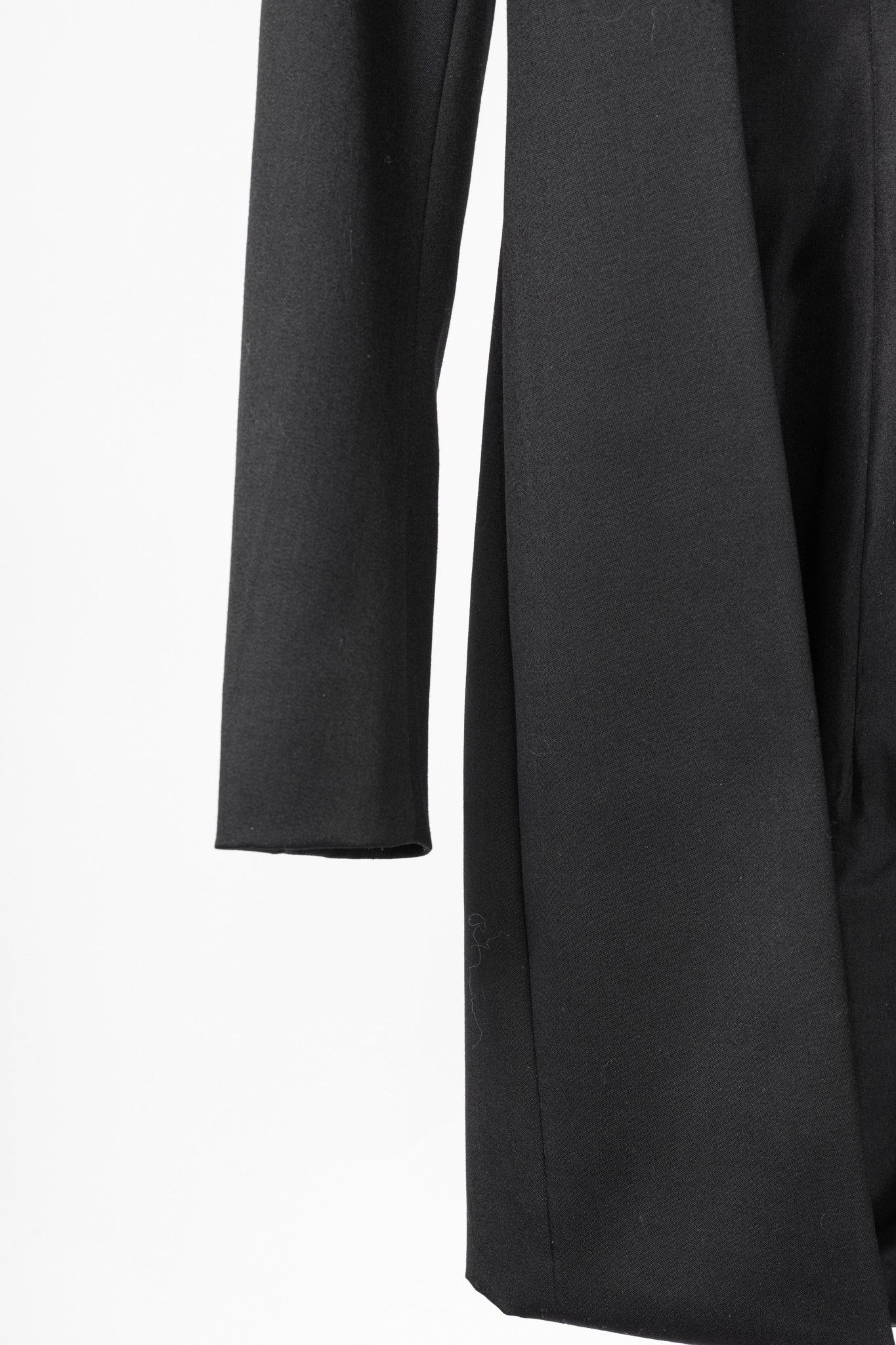 Yves Saint Laurent Yves Saint Laurent SS12 Black Wool Open-Front Blazer Size L / US 10 / IT 46 - 6 Thumbnail