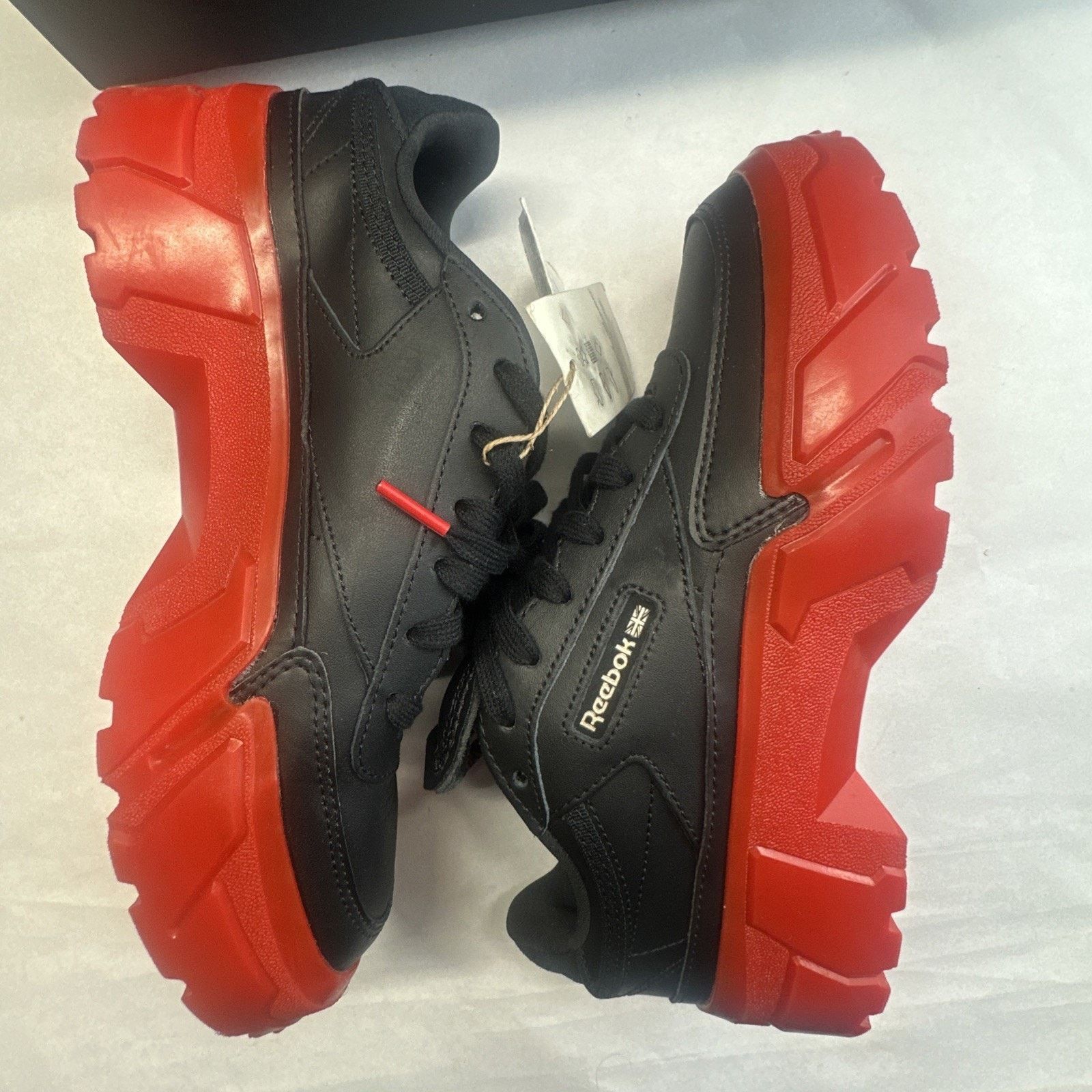 Reebok Size 5.5 - Reebok Cardi B x Club C Black Vector Red W Size US 5.5 / IT 35.5 - 9 Thumbnail