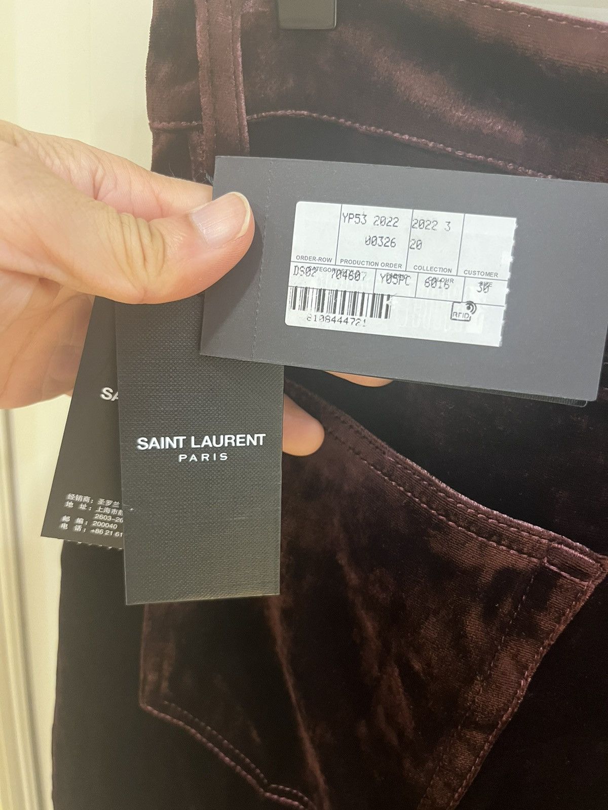 Saint Laurent Paris velvet wide legged pants size30 Size US 30 / EU 46 - 11 Thumbnail