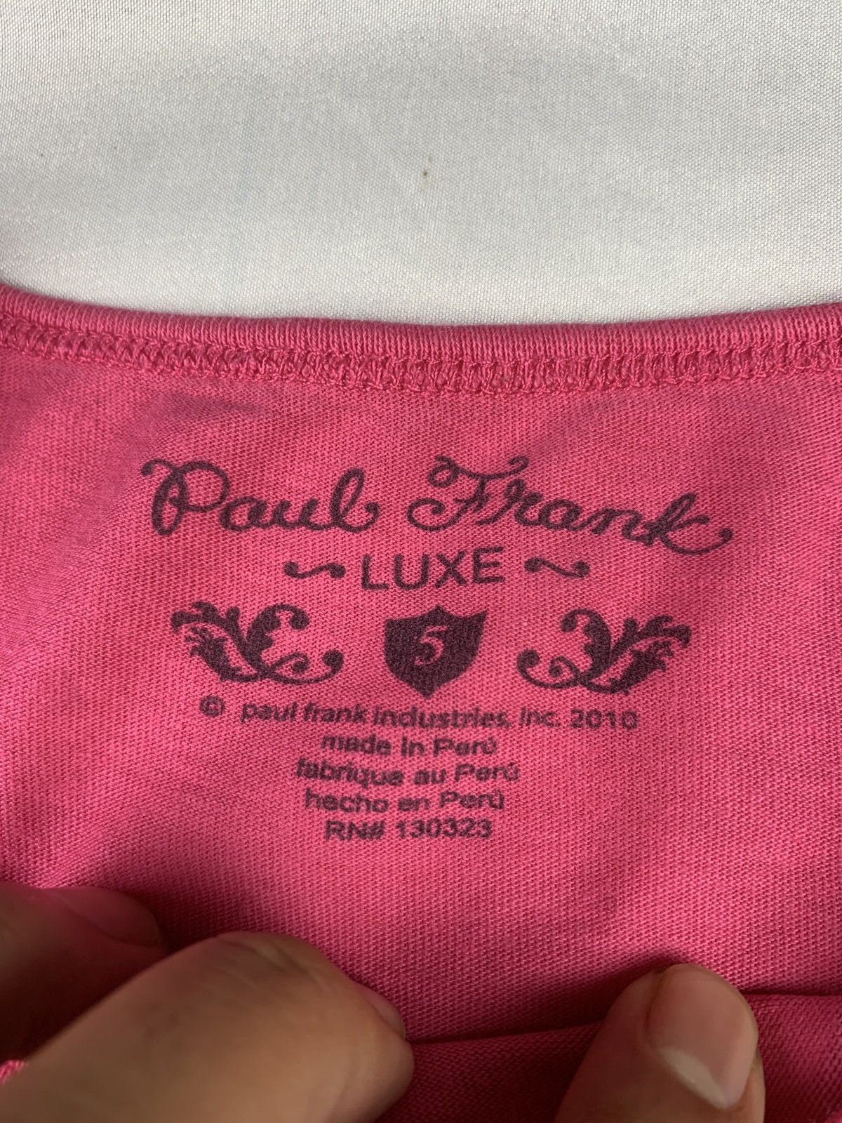 Paul Frank Paul Frank Pink Sweet Julius Love Longsleeve Baby Tee Size XS / US 0-2 / IT 36-38 - 8 Thumbnail