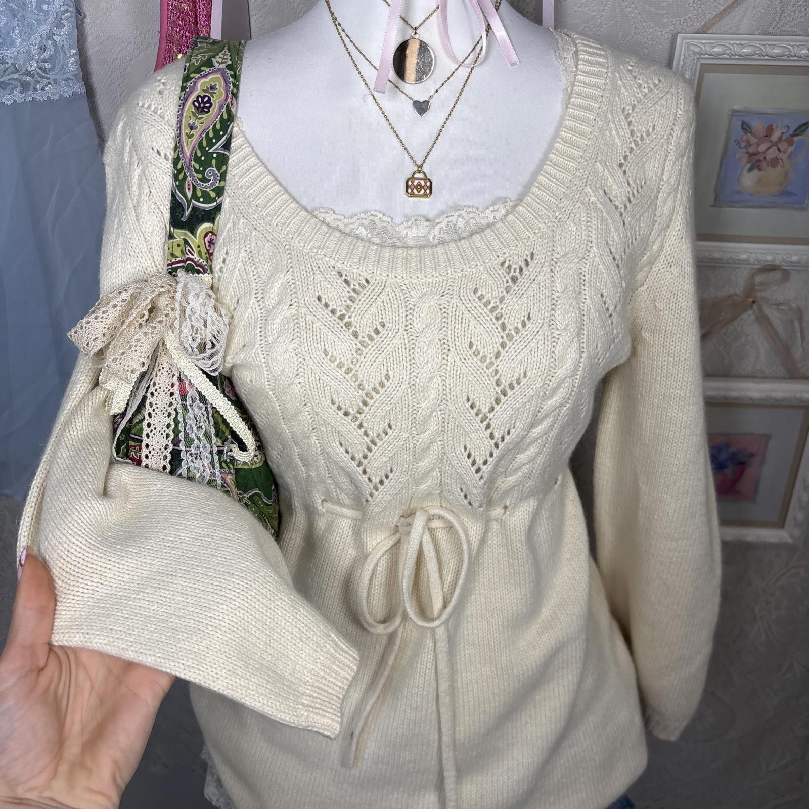 Michael Kors vintage micheal kors babydoll fitted sweater Size L / US 10 / IT 46 - 3 Thumbnail