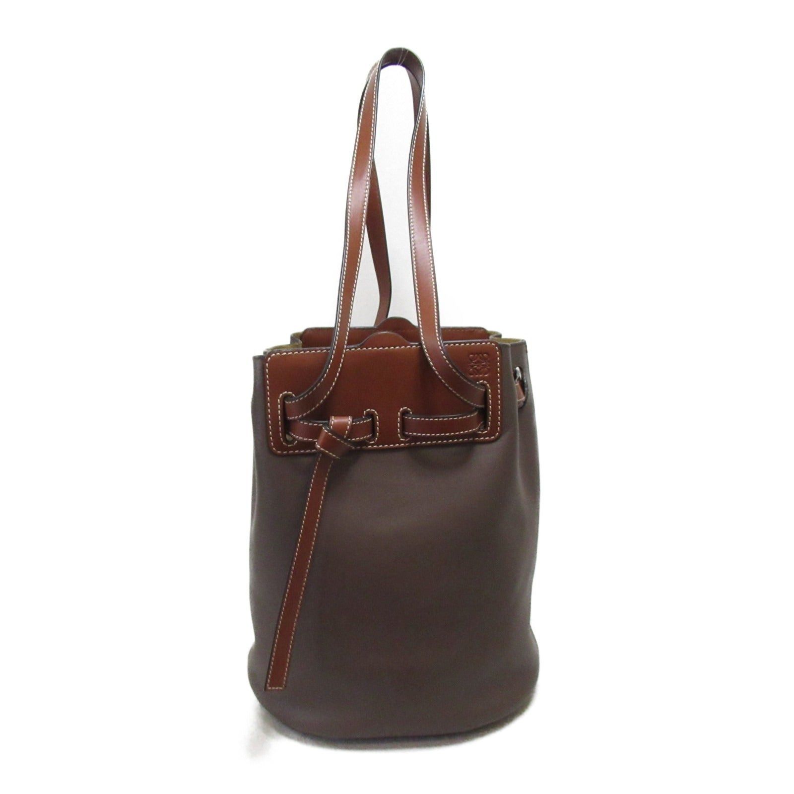Loewe Loewe Lazo Bucket Shoulder Bag Leather Brown Grailed
