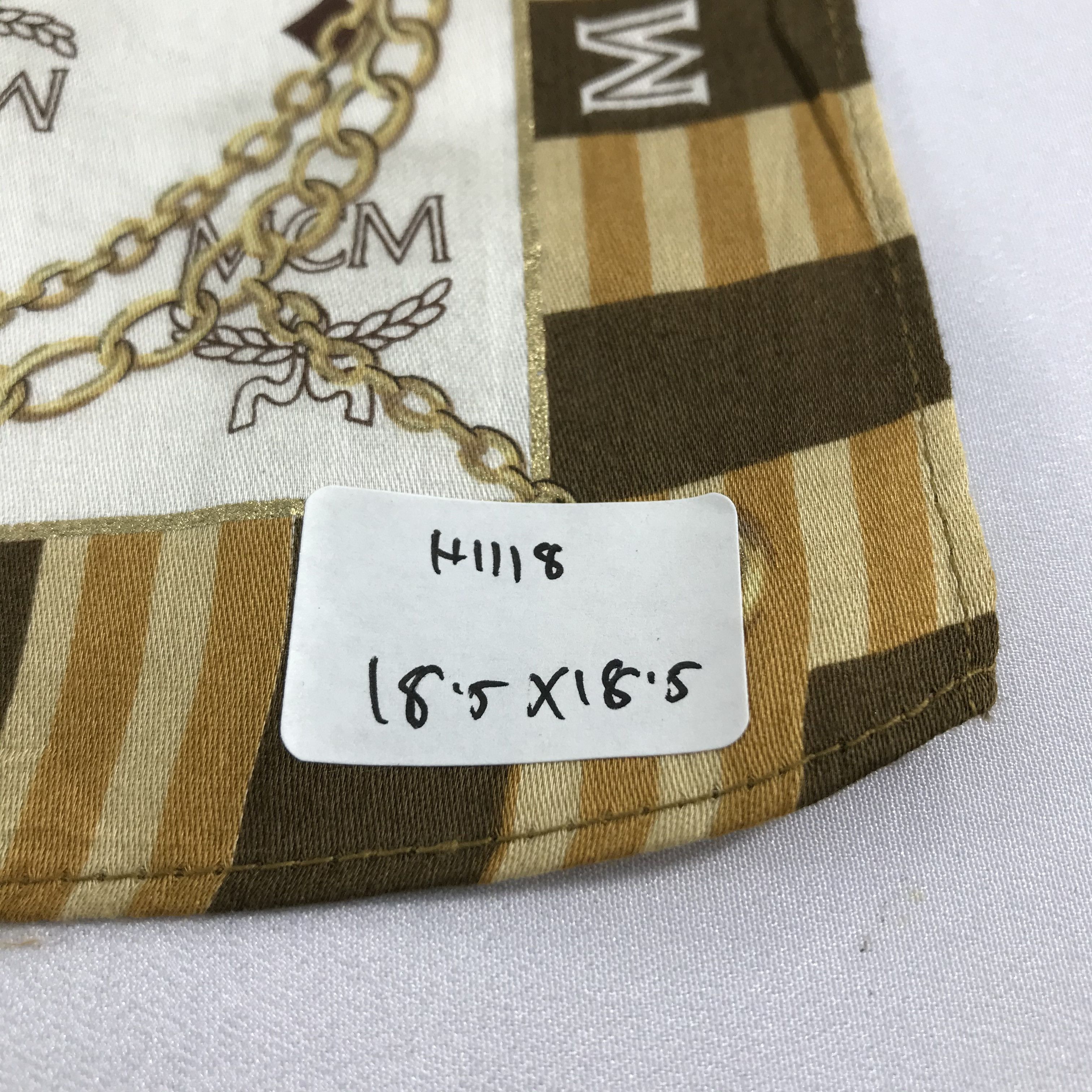 MCM MCM Monogram Handkerchief Neckerchief Bandana H1118 Size ONE SIZE - 6 Thumbnail