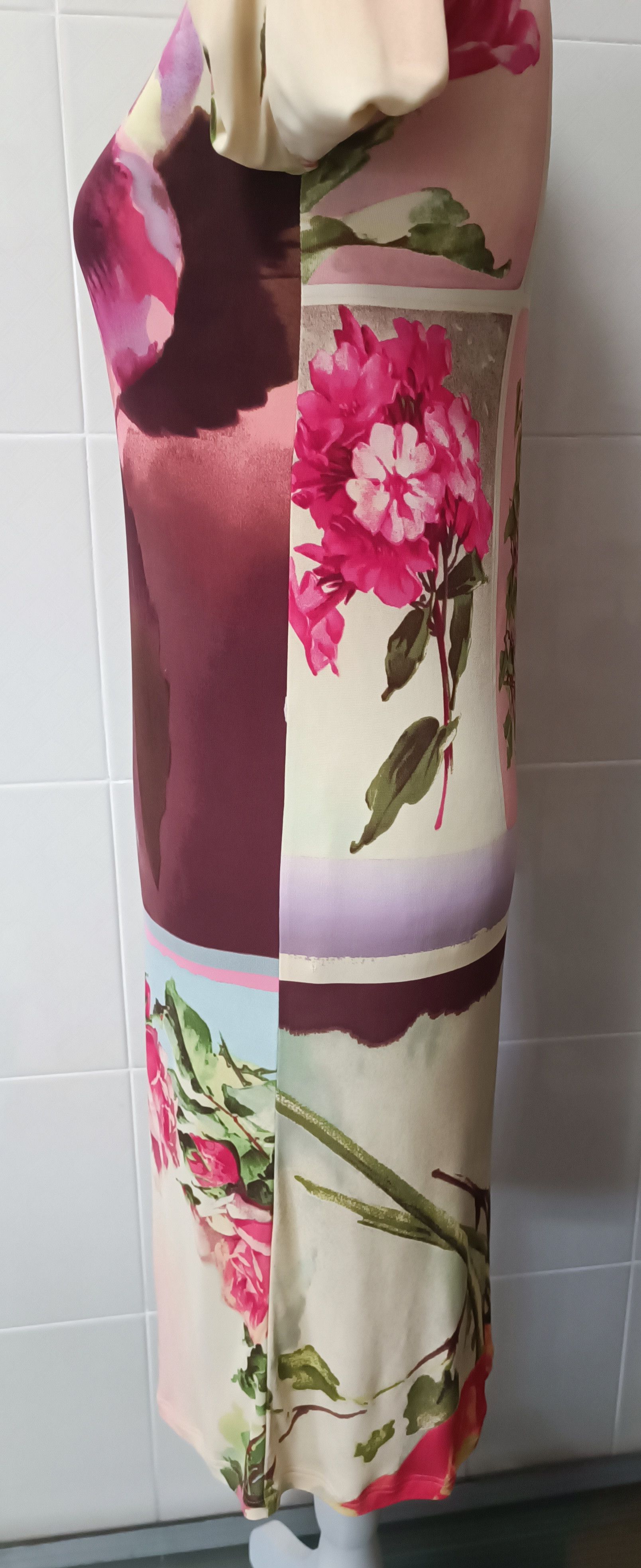 Jean Paul Gaultier Spring 2001 - Floral midi dress Size M / US 6-8 / IT 42-44 - 14 Thumbnail