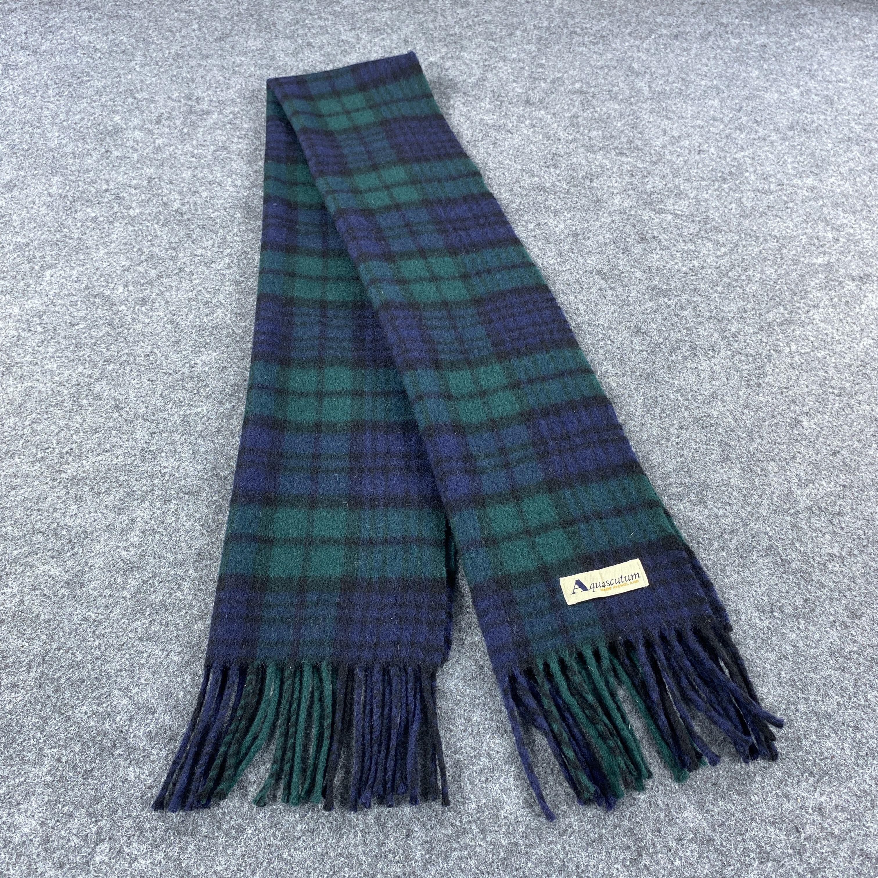 Aquascutum × Vintage GF10405 Aquascutum Scarf Neck Wear Muffler Size ONE SIZE - 1 Thumbnail