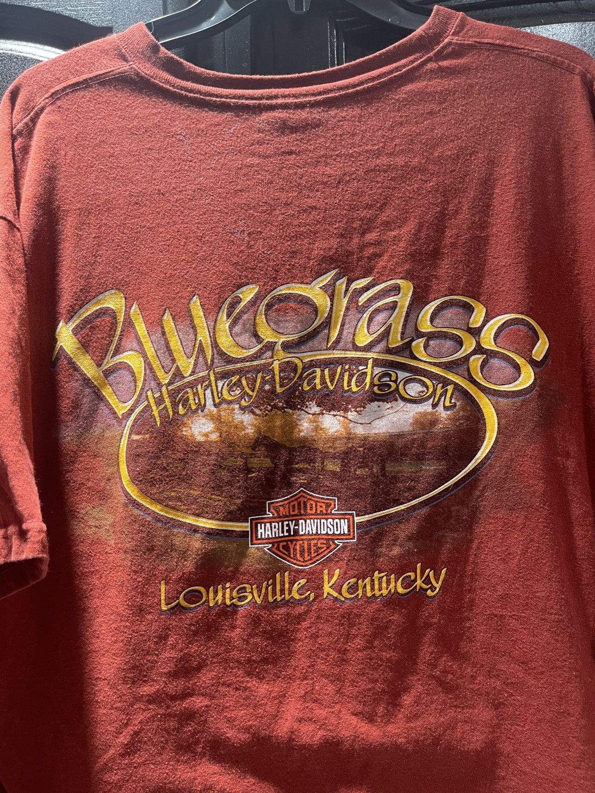 Vintage Harley Davidson Eagle Front Shirt, Bluegrass Harley Davidson Size US XL / EU 56 / 4 - 5 Thumbnail